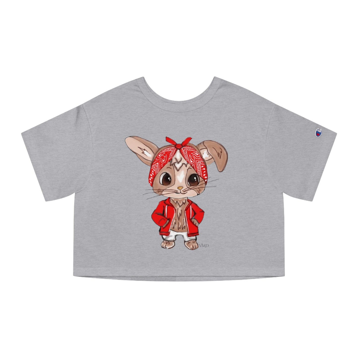 Champion Women's Cropped T-Shirt/Bandana Bunnie/Red