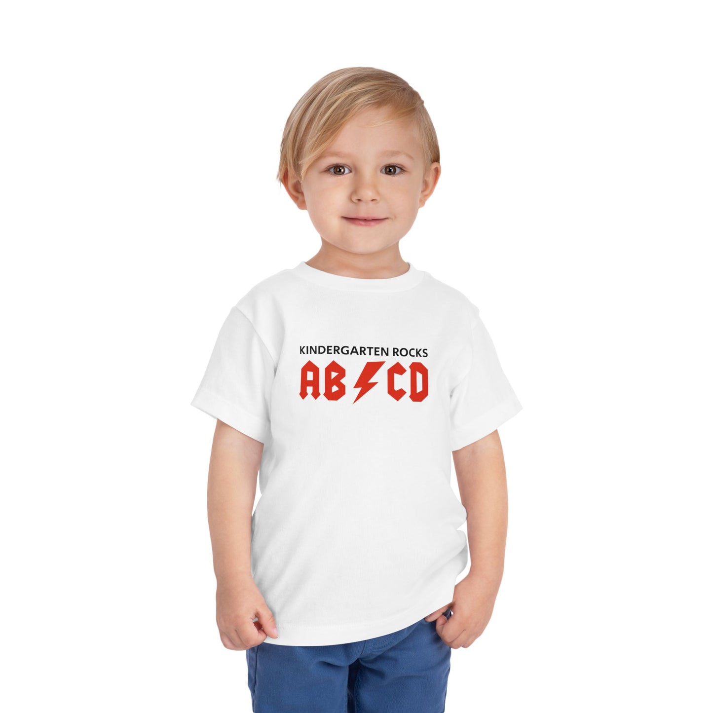 Toddler Short Sleeve Tee/AB CD Kindergarten Rocks