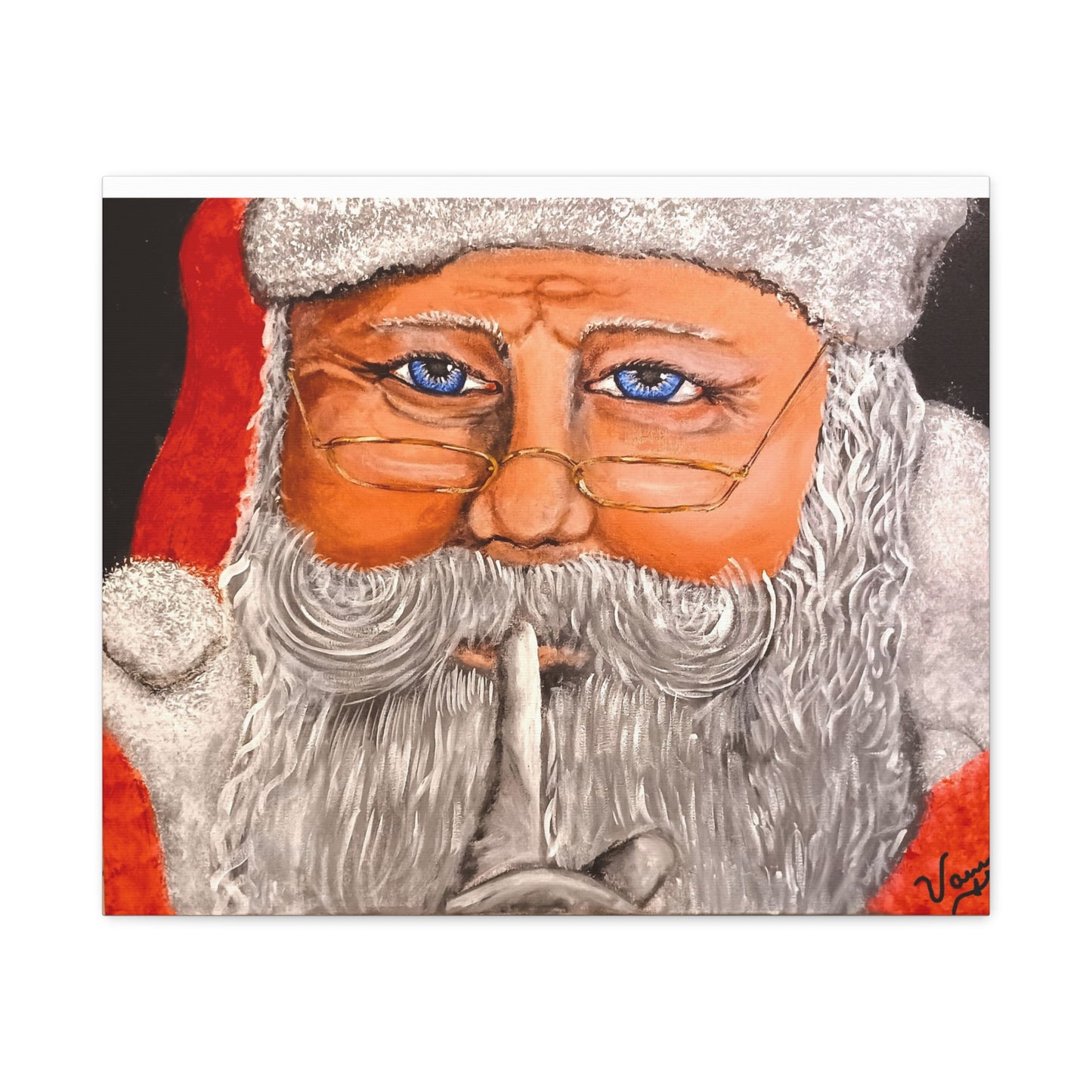 Matte Canvas, Stretched, 1.25/Santa Claus/Holiday