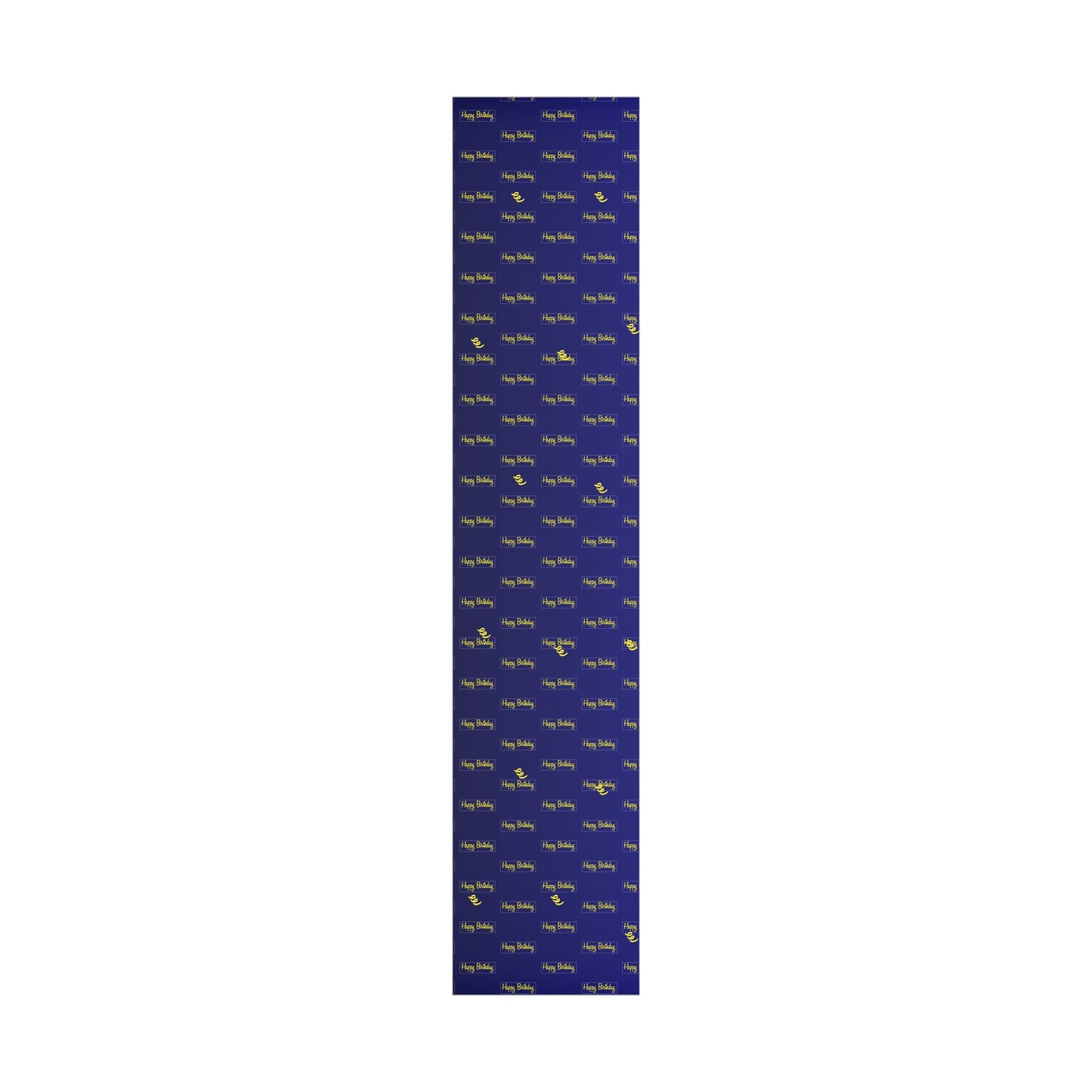 Birthday Gift Wrap Papers/ Happy Birthday/Maize/ Blue /Blue /Black Gradient