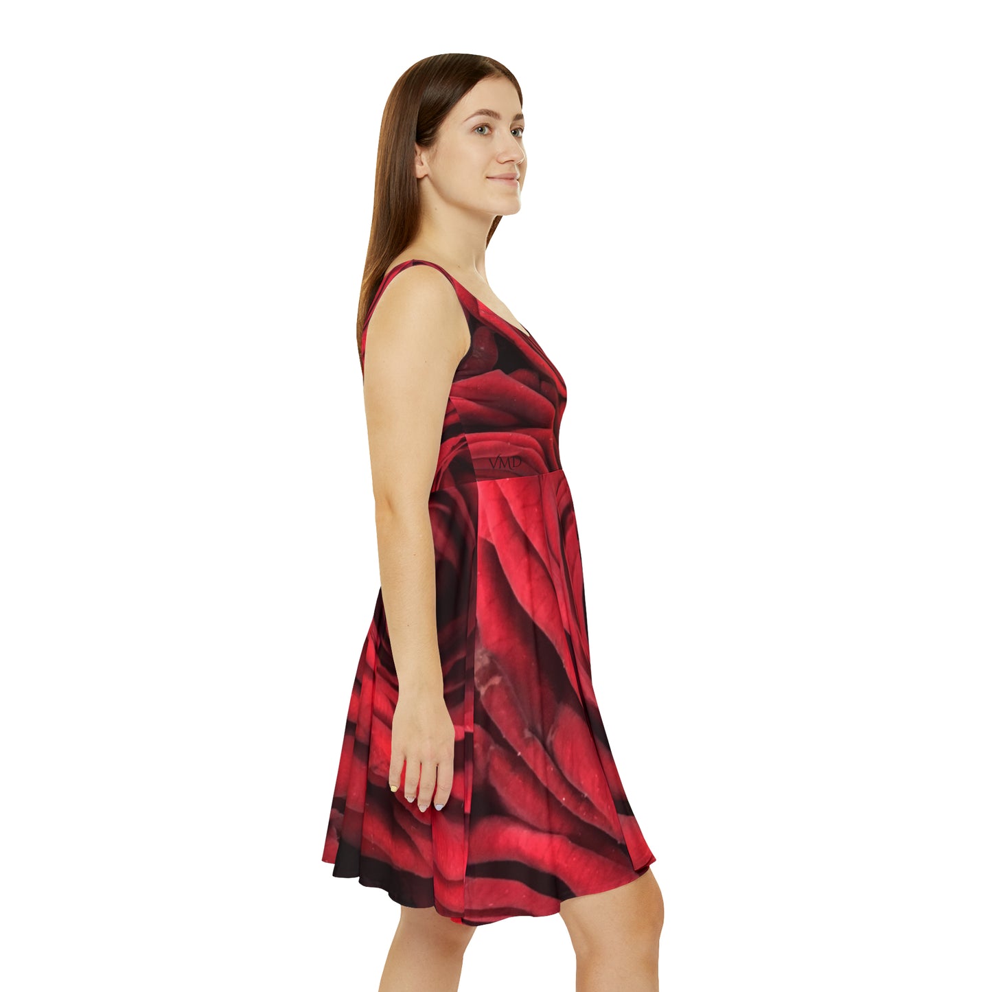 Women's Floral Dress (AOP)/Red Roses