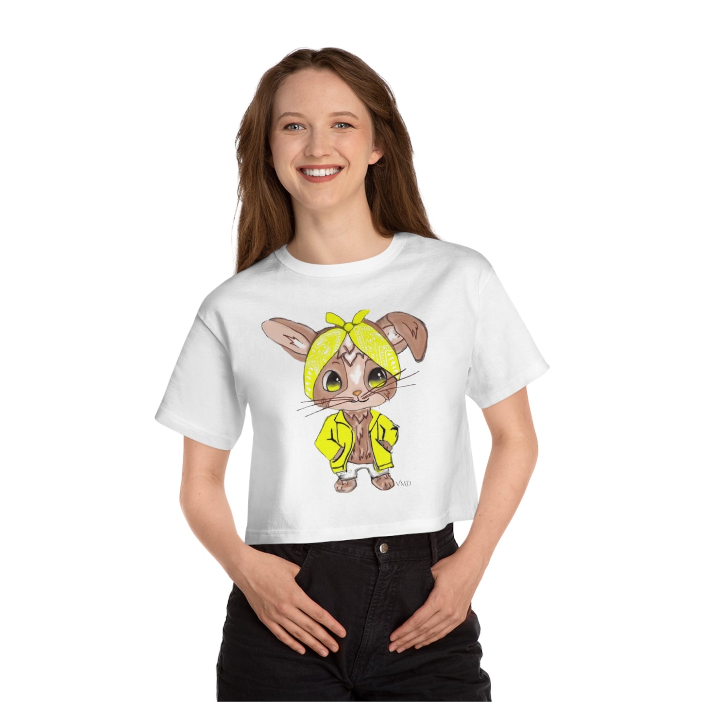 Champion Women's Cropped T-Shirt/Bandana Bunnie/Yellow