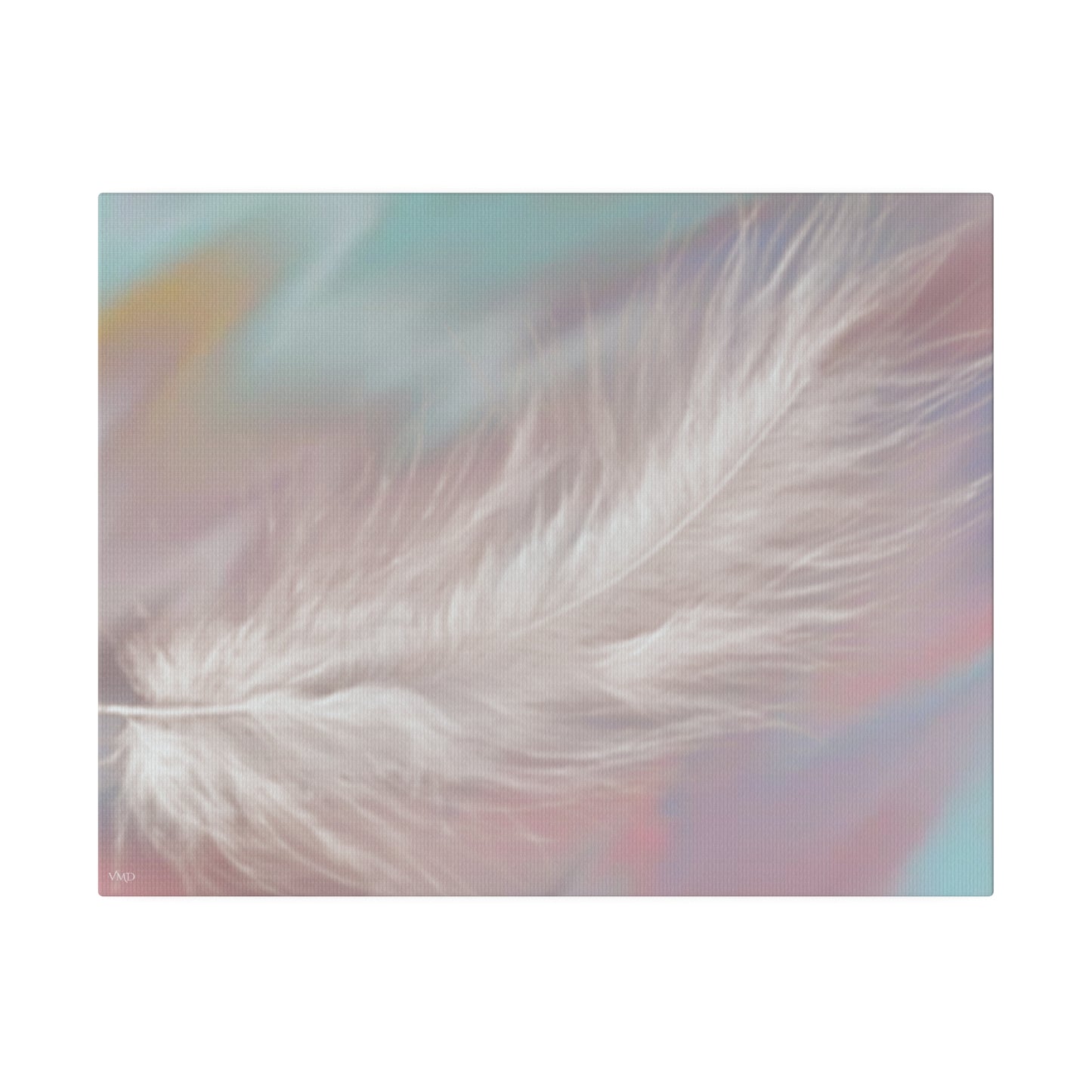 Digital Portrait Print, 0.75"/Feather/Pastel BG