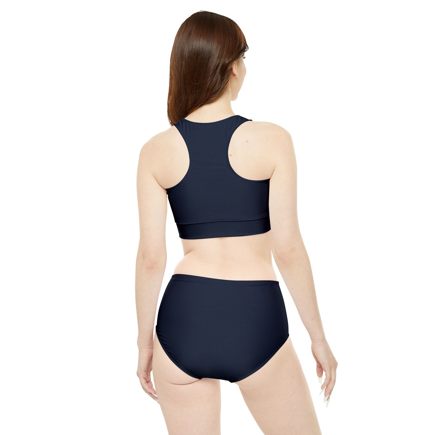 Woman's Sporty Bikini Set (AOP)/Camping/DB/T