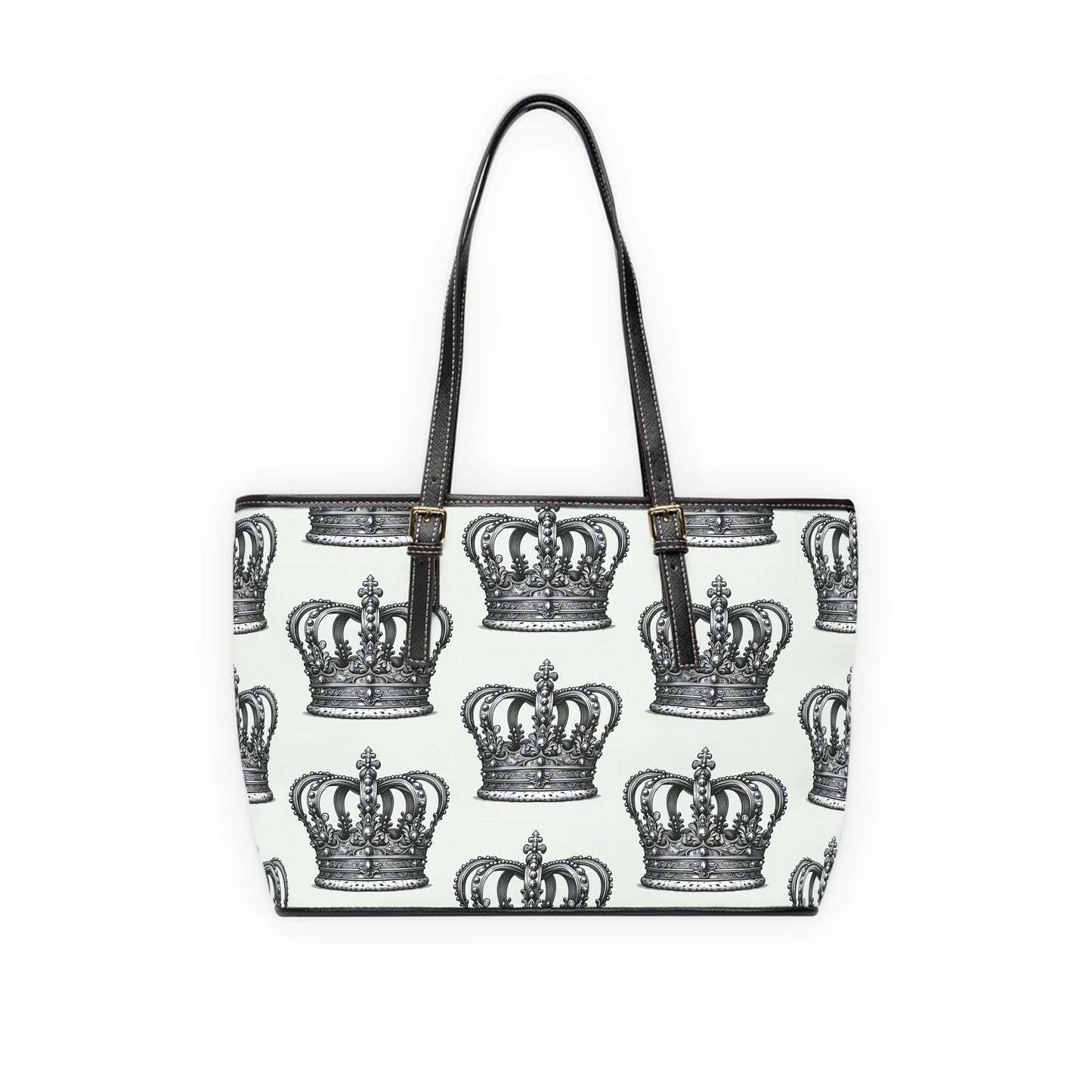 PU Leather Shoulder Bag/ Queen Crown