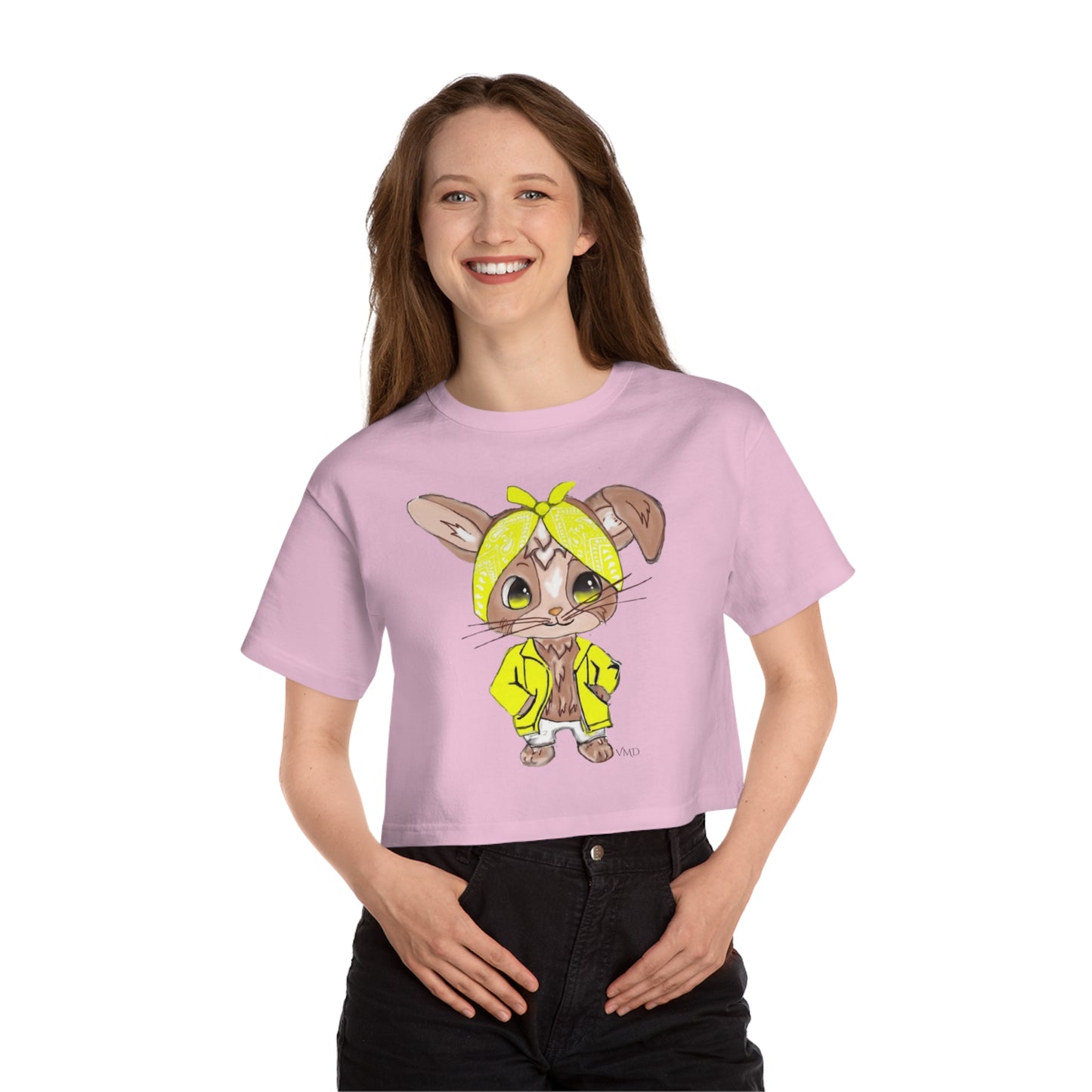 Champion Women's Cropped T-Shirt/Bandana Bunnie/Yellow