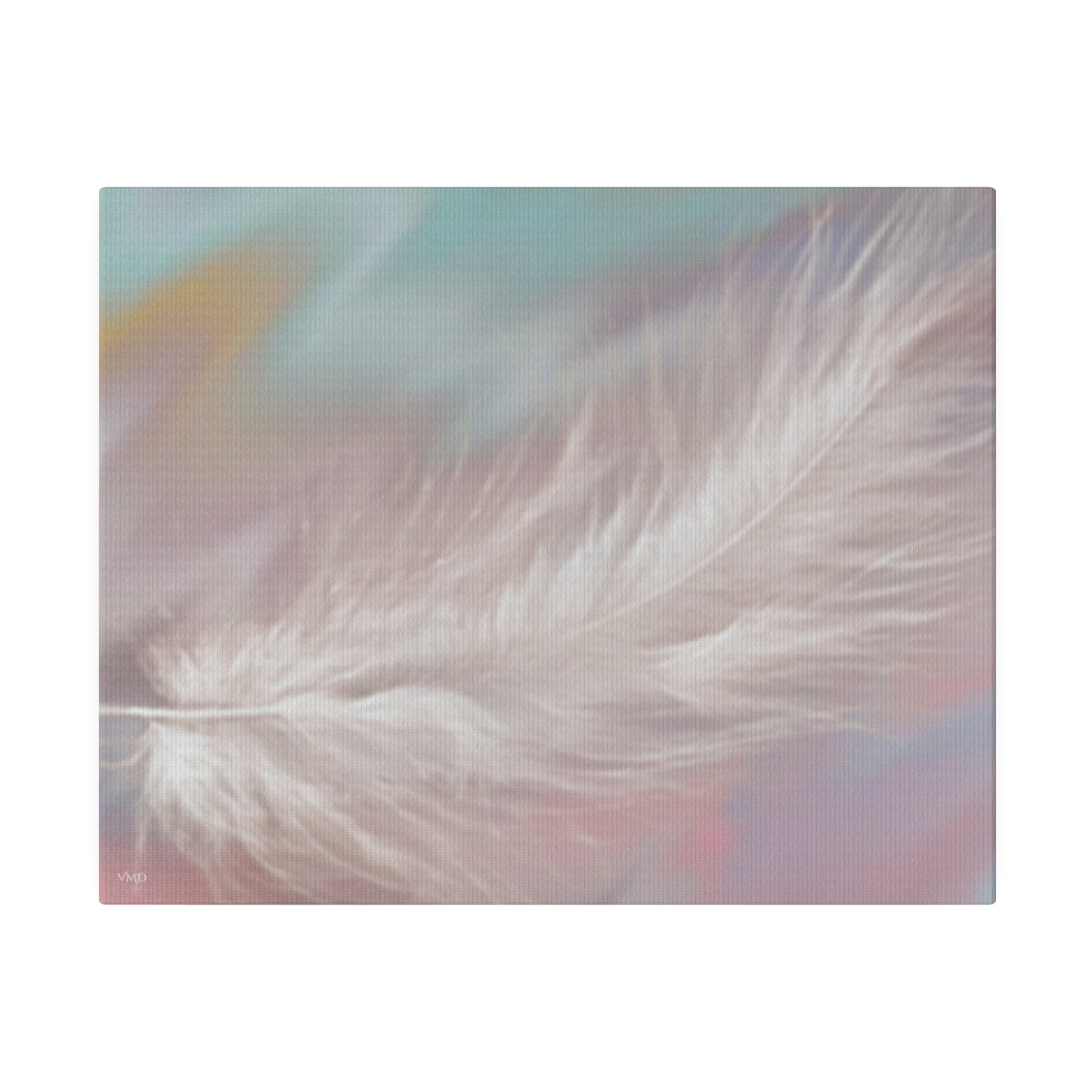 Digital Portrait Print, 0.75"/Feather/Pastel BG