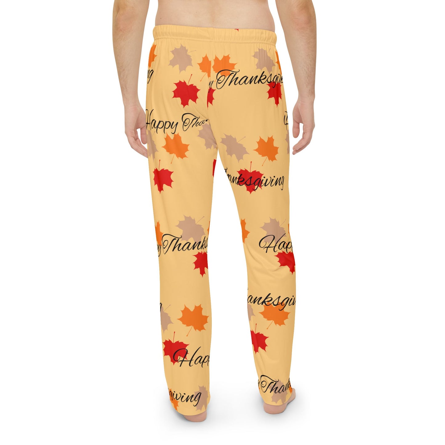 Men's Pajama Pants (AOP)/ Holiday/Happy Thanksgiving/ Fall Leaves