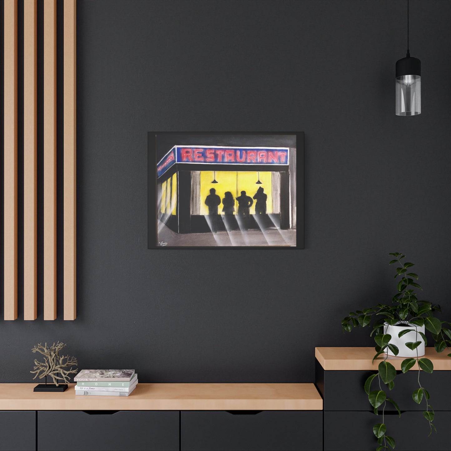 Matte Canvas, Stretched, 1.25" /Acrylic Painted Print/ 90s Sitcom