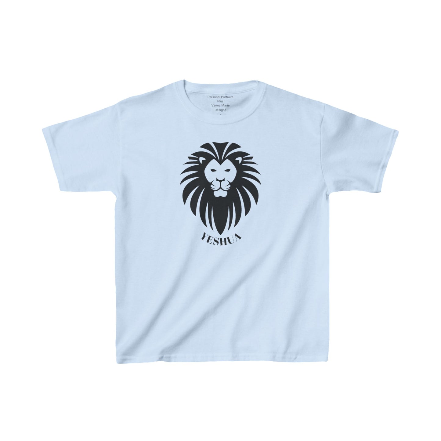 Kids Heavy Cotton™ Tee/Yeshua Lion/Black