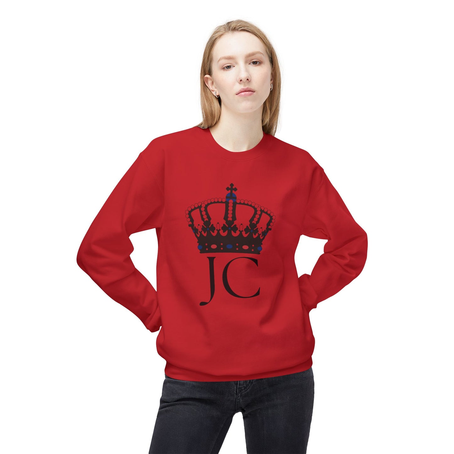 Unisex Midweight Softstyle Fleece Crewneck Sweatshirt /JC/Crown