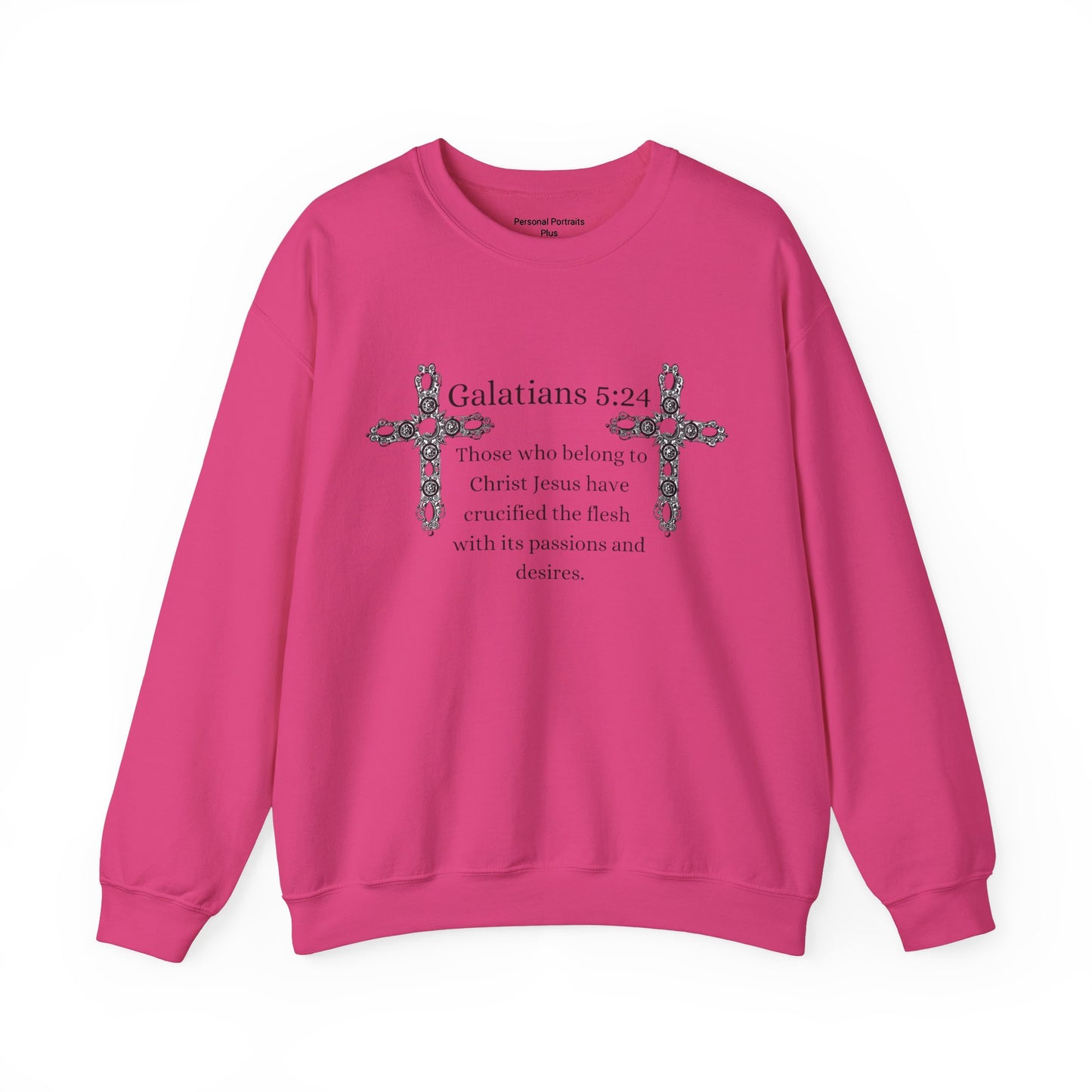 Unisex Heavy Blend™ Crewneck Sweatshirt/Galatians 5:24