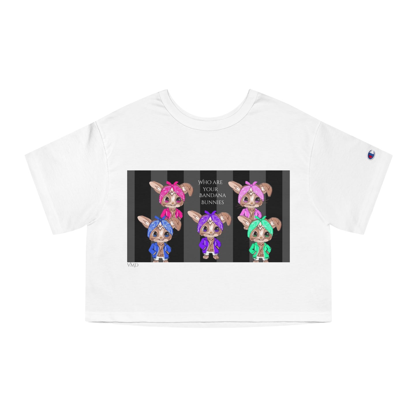 Champion Women's Cropped T-Shirt/Who are your Bandana Bunnies