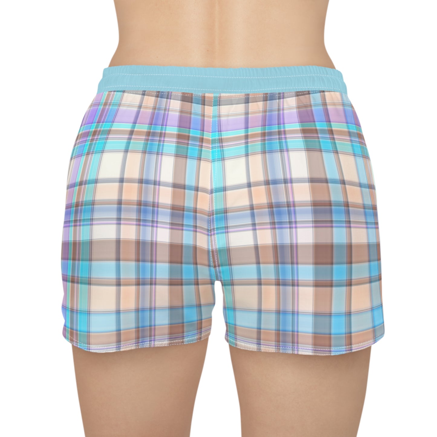 Women's Casual Shorts (AOP)/Pastel Plaid