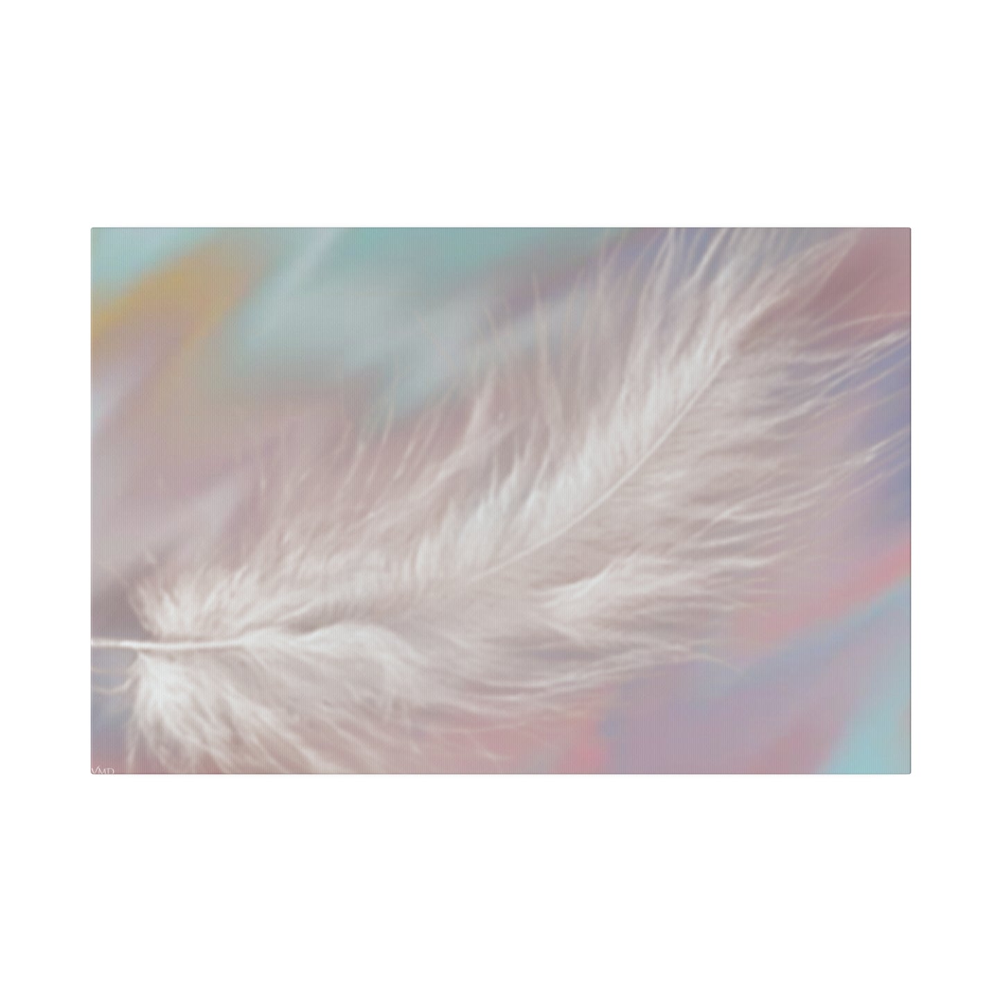 Digital Portrait Print, 0.75"/Feather/Pastel BG