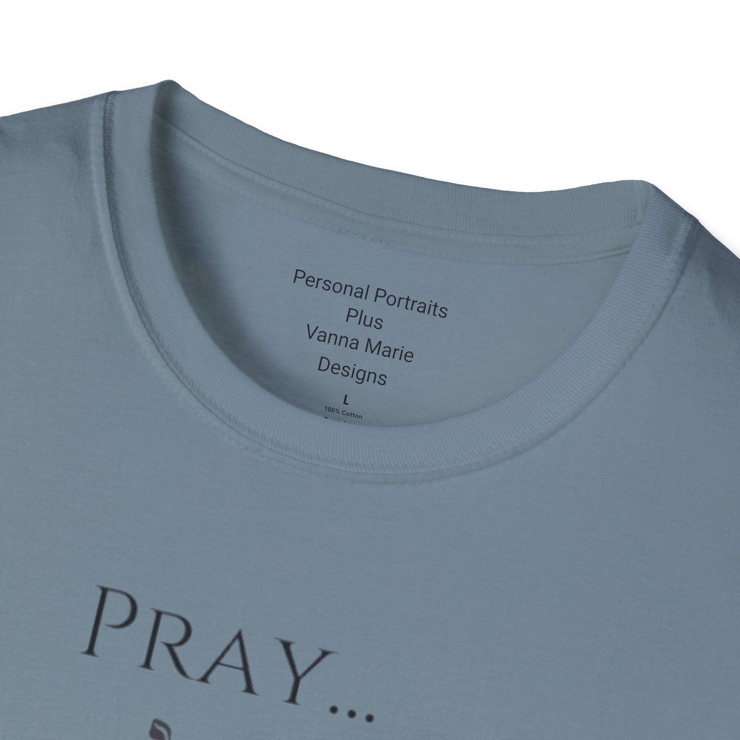 Unisex Softstyle T-Shirt/ Pray It heals/ Skeleton Hands