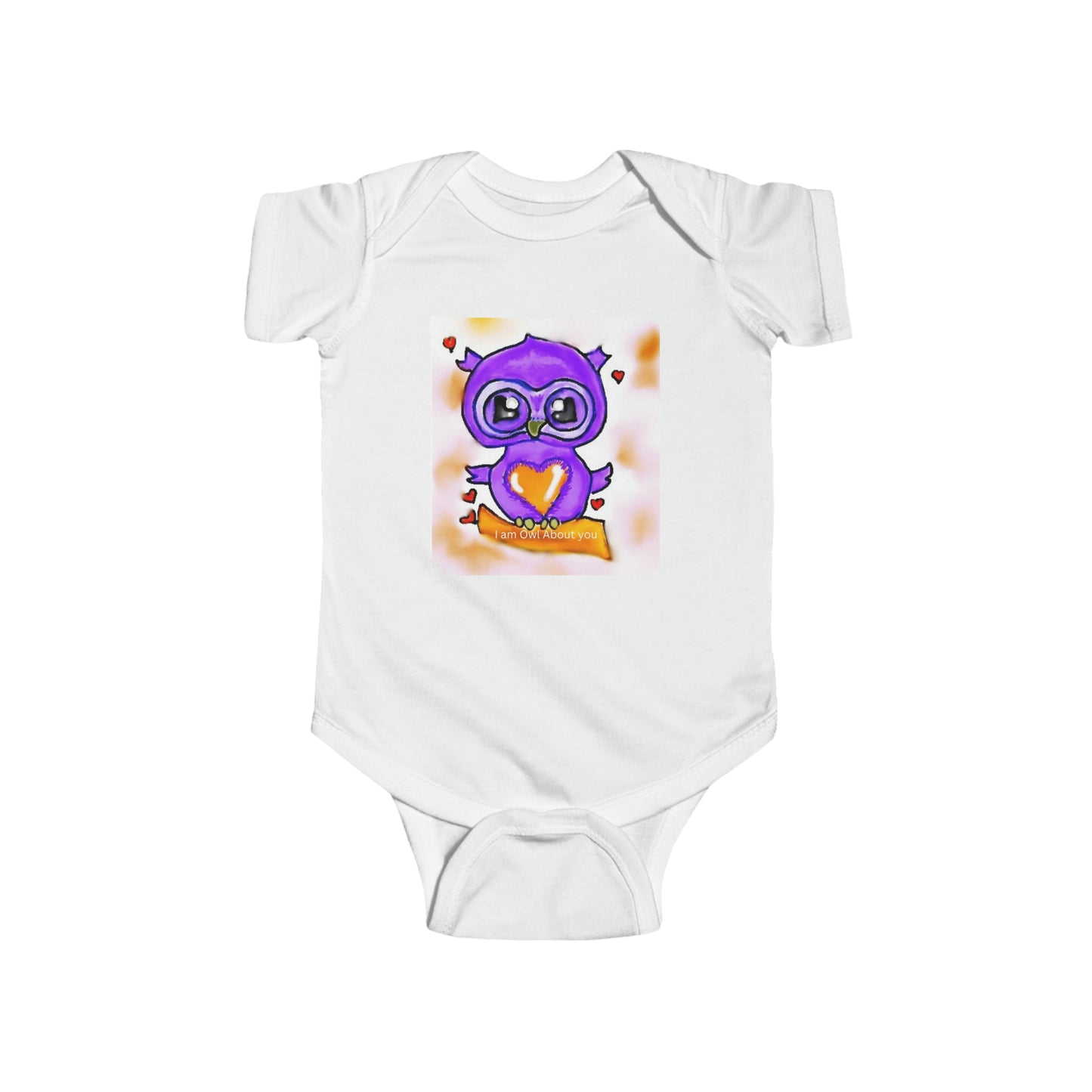 Infant Fine Jersey Bodysuit/I am Owl about you/Valentines Day