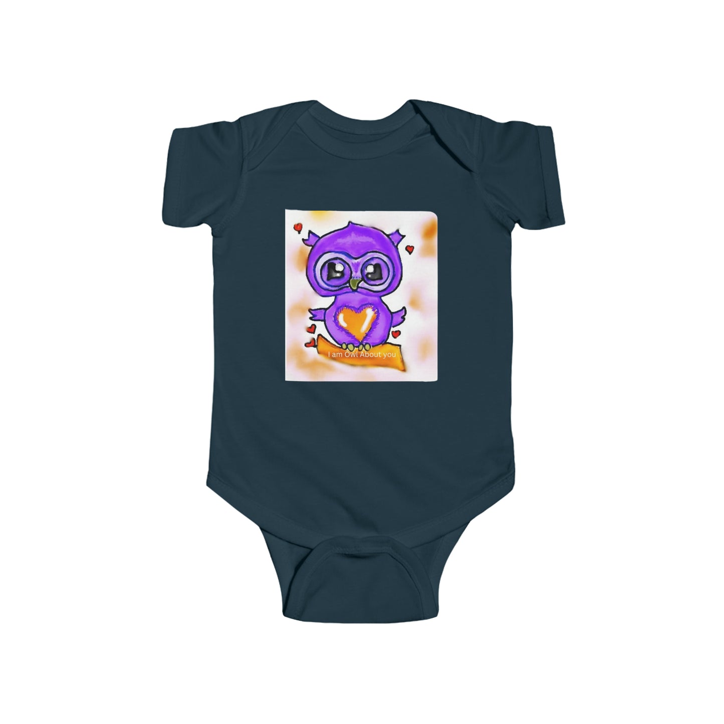 Infant Fine Jersey Bodysuit/I am Owl about you/Valentines Day