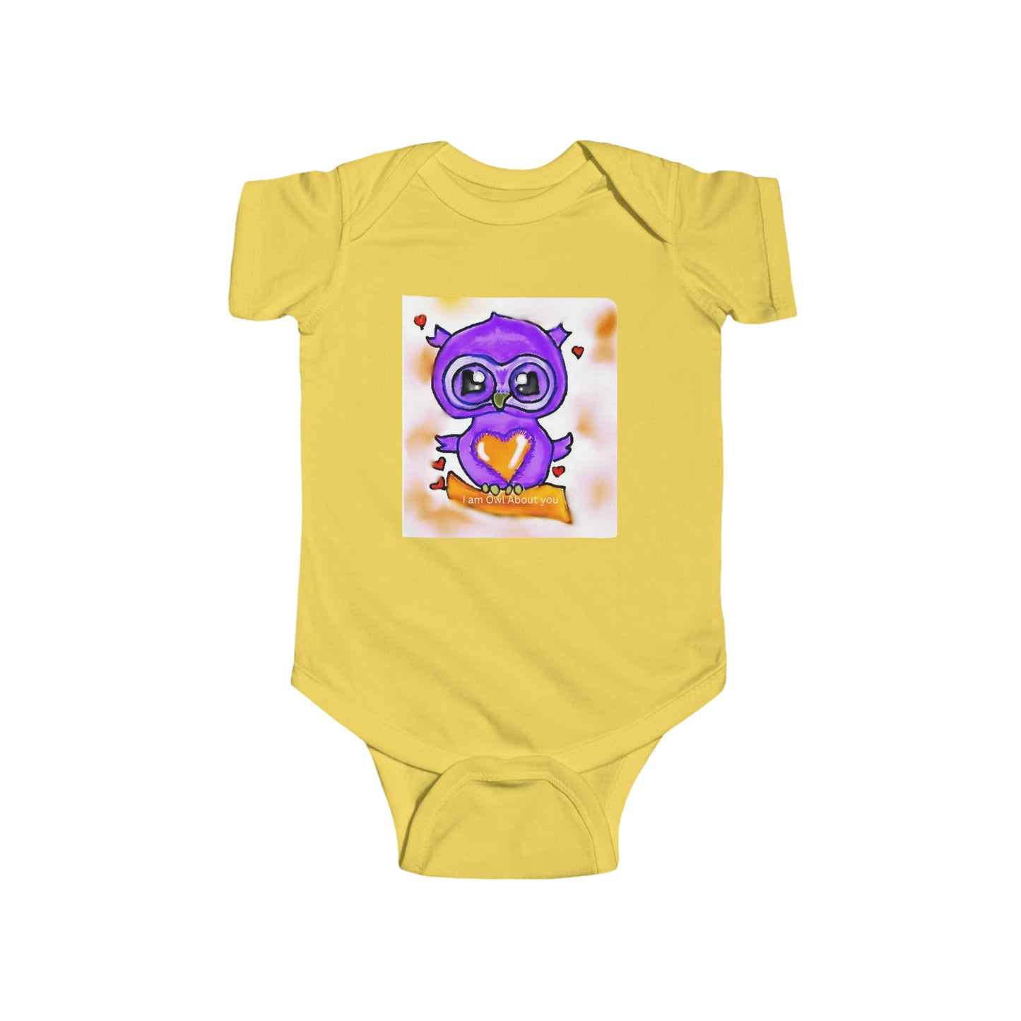 Infant Fine Jersey Bodysuit/I am Owl about you/Valentines Day