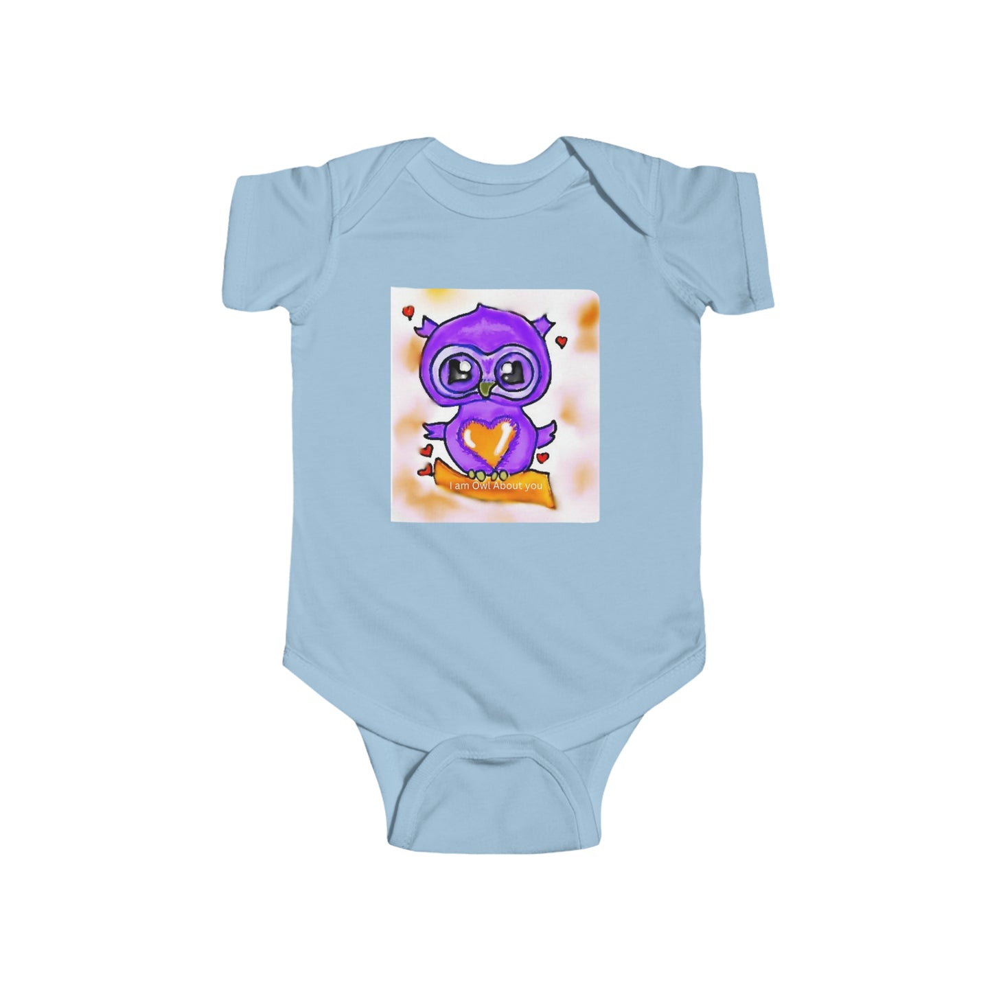 Infant Fine Jersey Bodysuit/I am Owl about you/Valentines Day