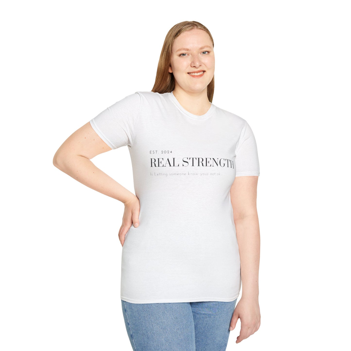 Unisex Softstyle T-Shirt/ Real strength/ Mental awareness