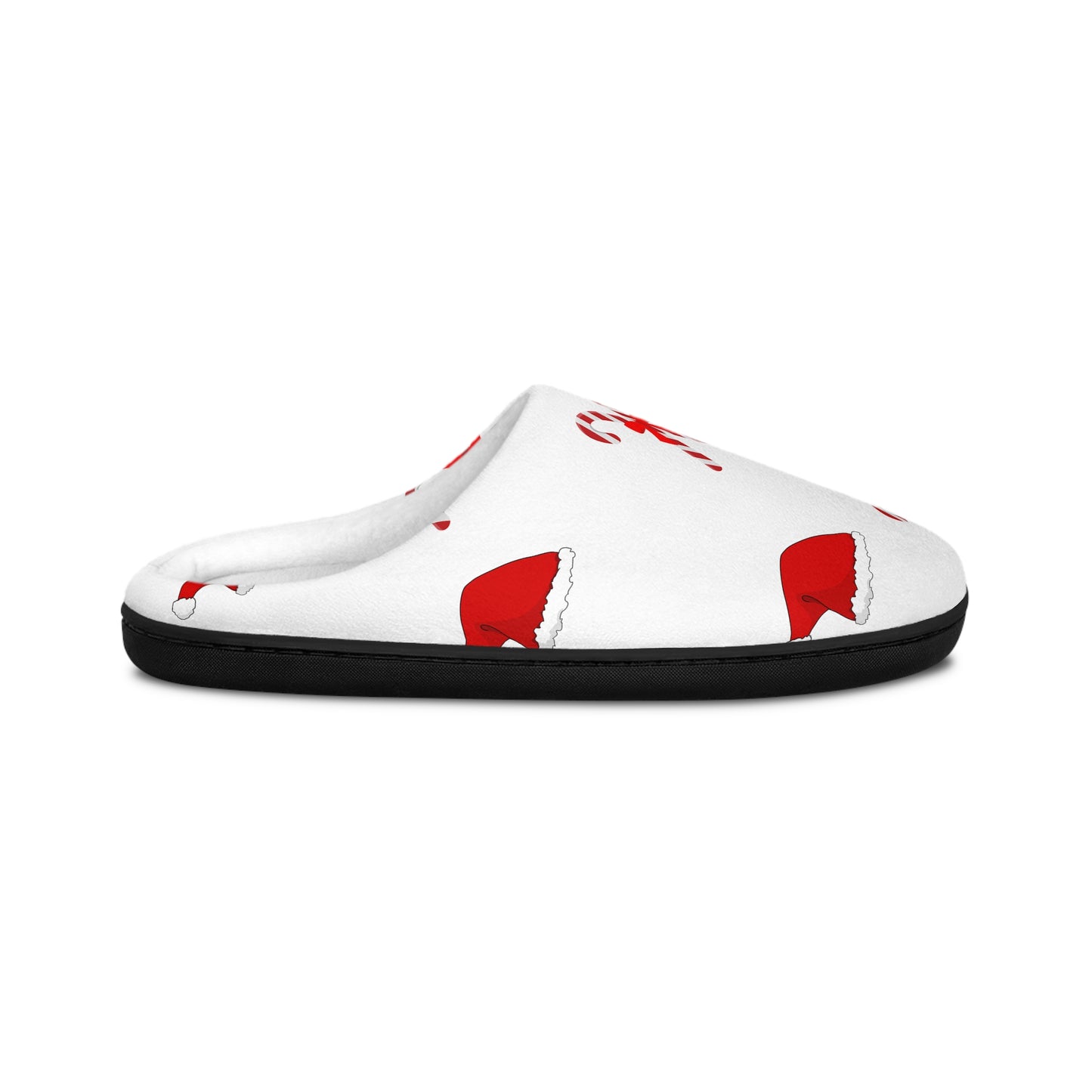 Men's Indoor Slippers/Holiday Santa Hats/Candy Cane's