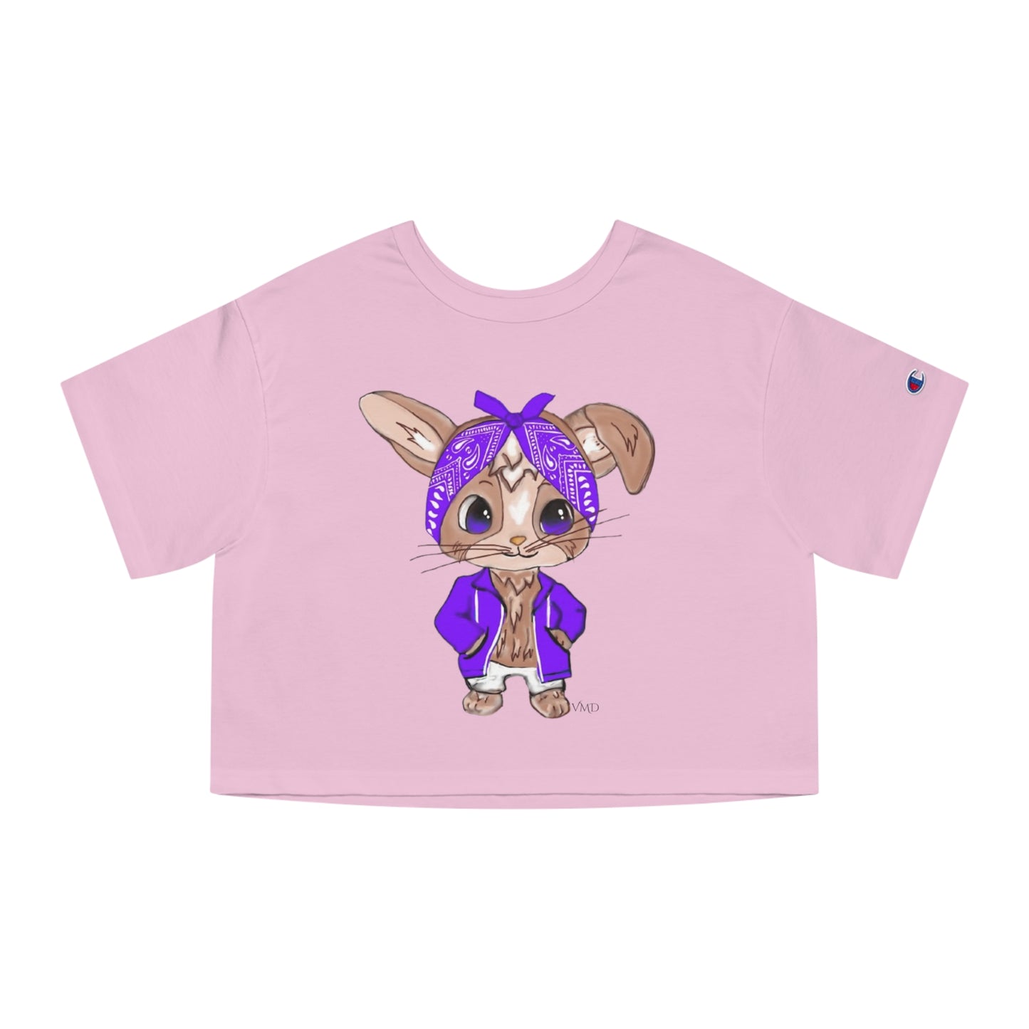 Champion Women's Cropped T-Shirt/Bandana Bunnie/Purple