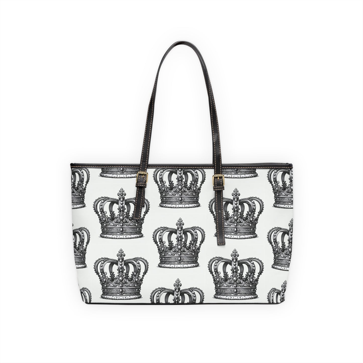 PU Leather Shoulder Bag/ Queen Crown