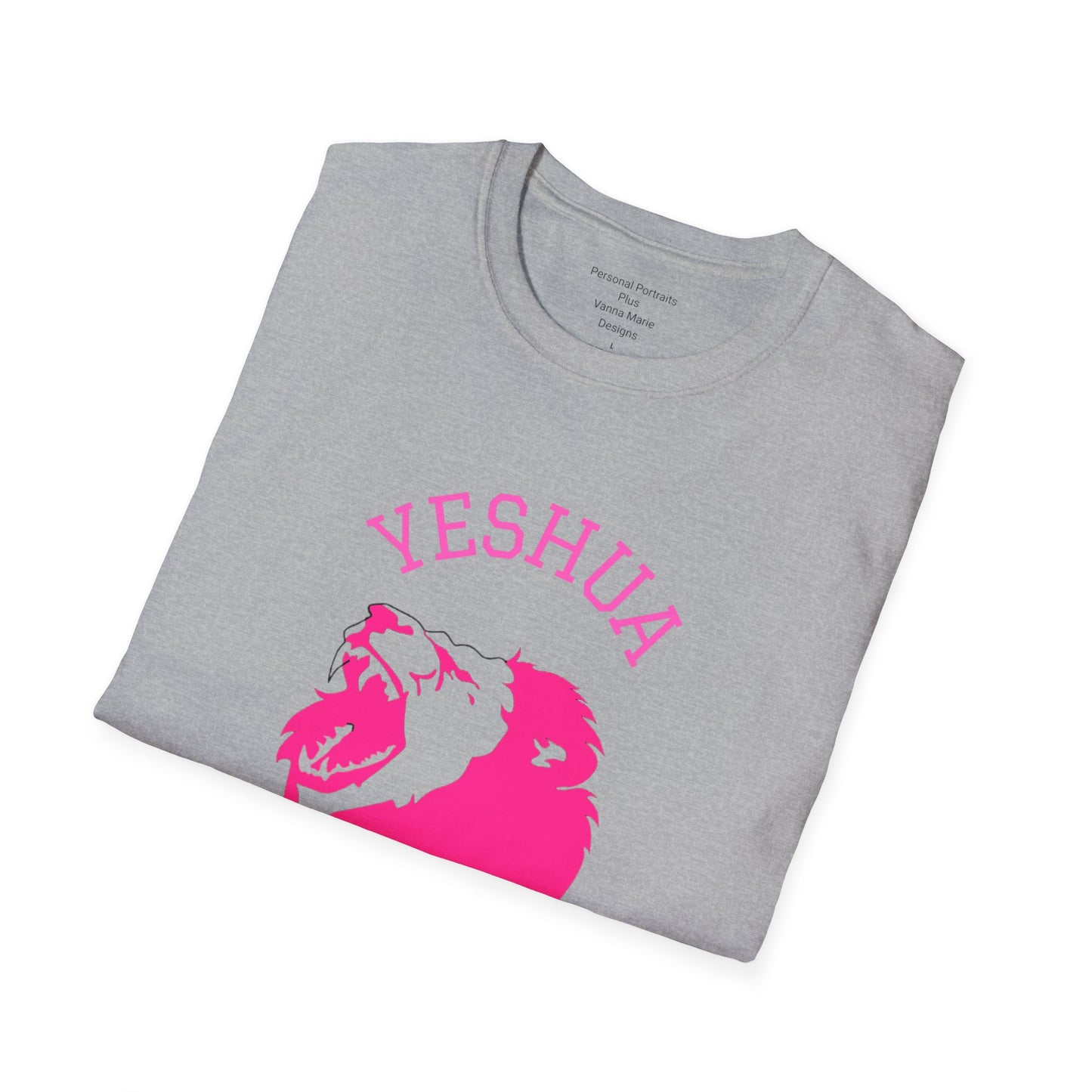 Unisex Softstyle T-Shirt/Yeshua/Pink/Lion