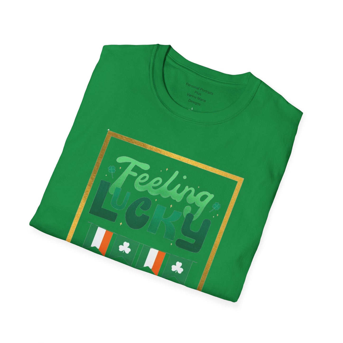 Unisex Softstyle T-Shirt/Feeling Lucky/Irish flags