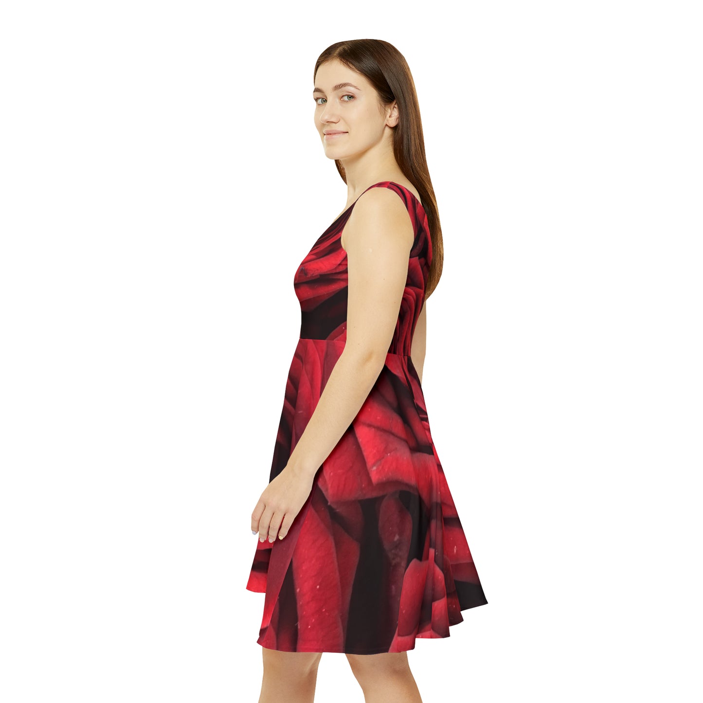 Women's Floral Dress (AOP)/Red Roses