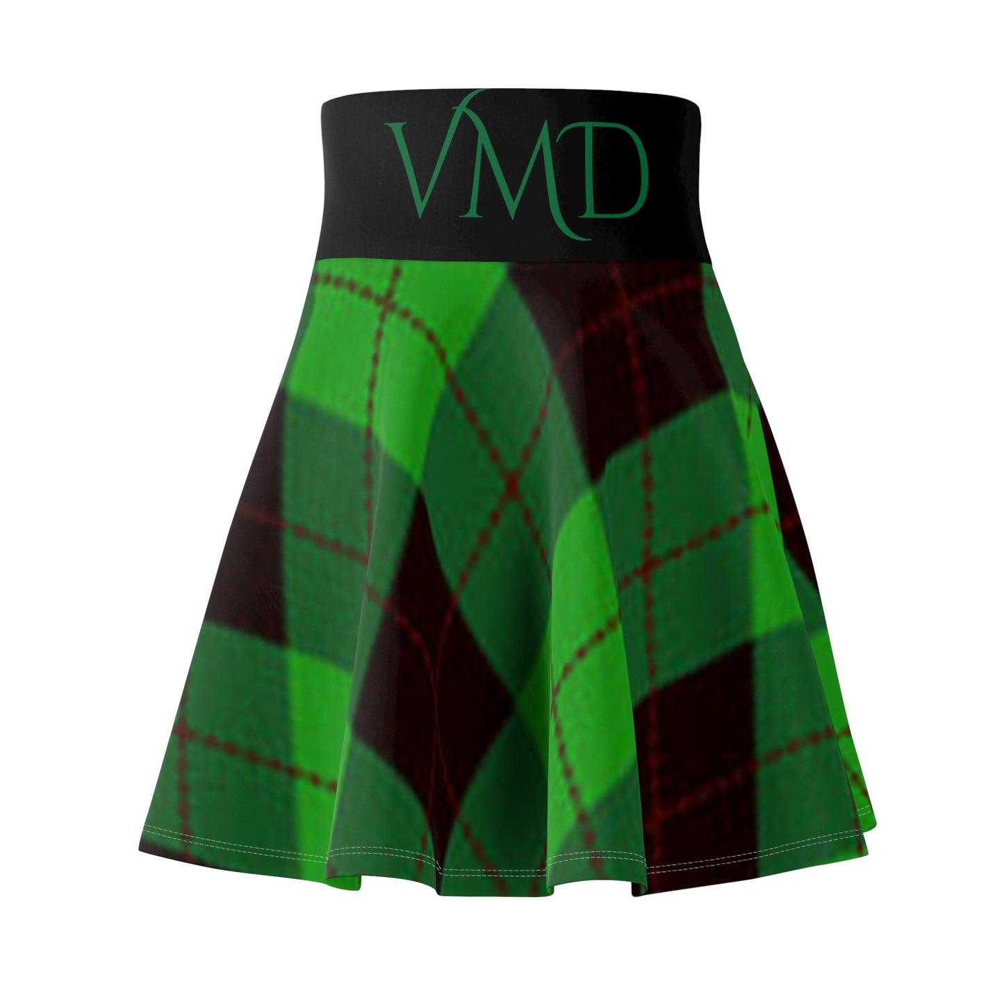 Women's Skirt (AOP)/Green plaid