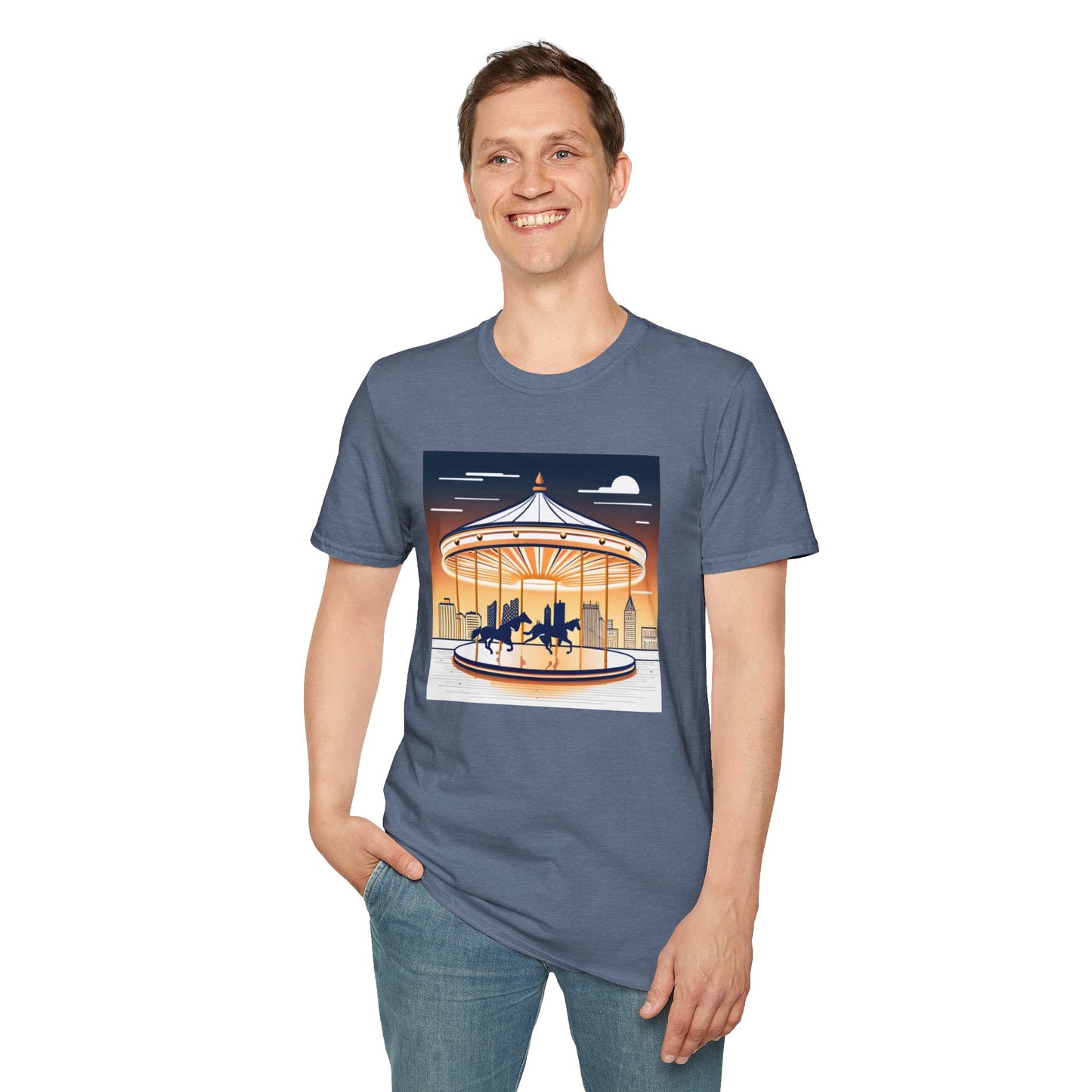 Unisex Softstyle T-Shirt/Carousel 1/Digital Art