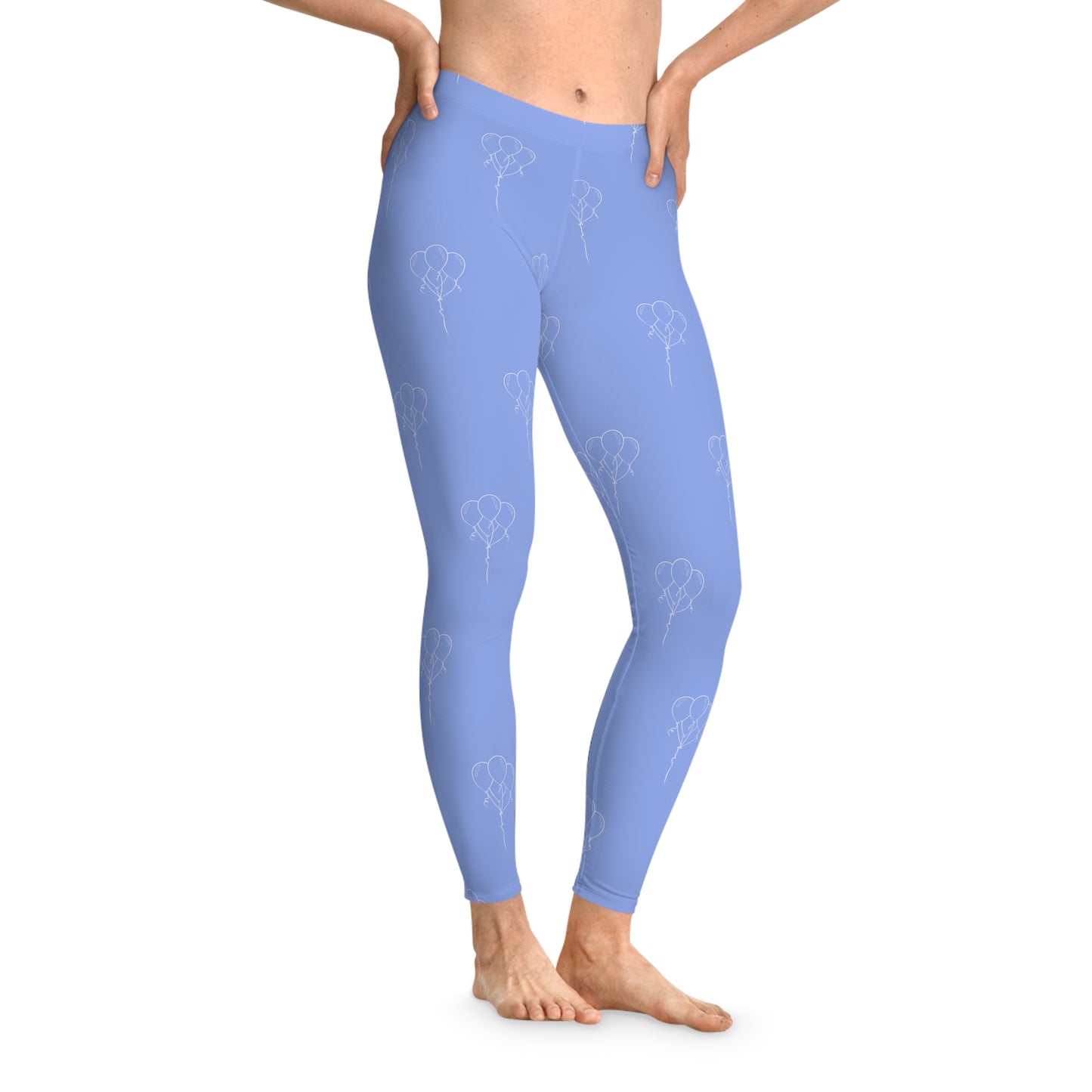 Women's Stretchy Leggings (AOP)/ Birthday Balloons