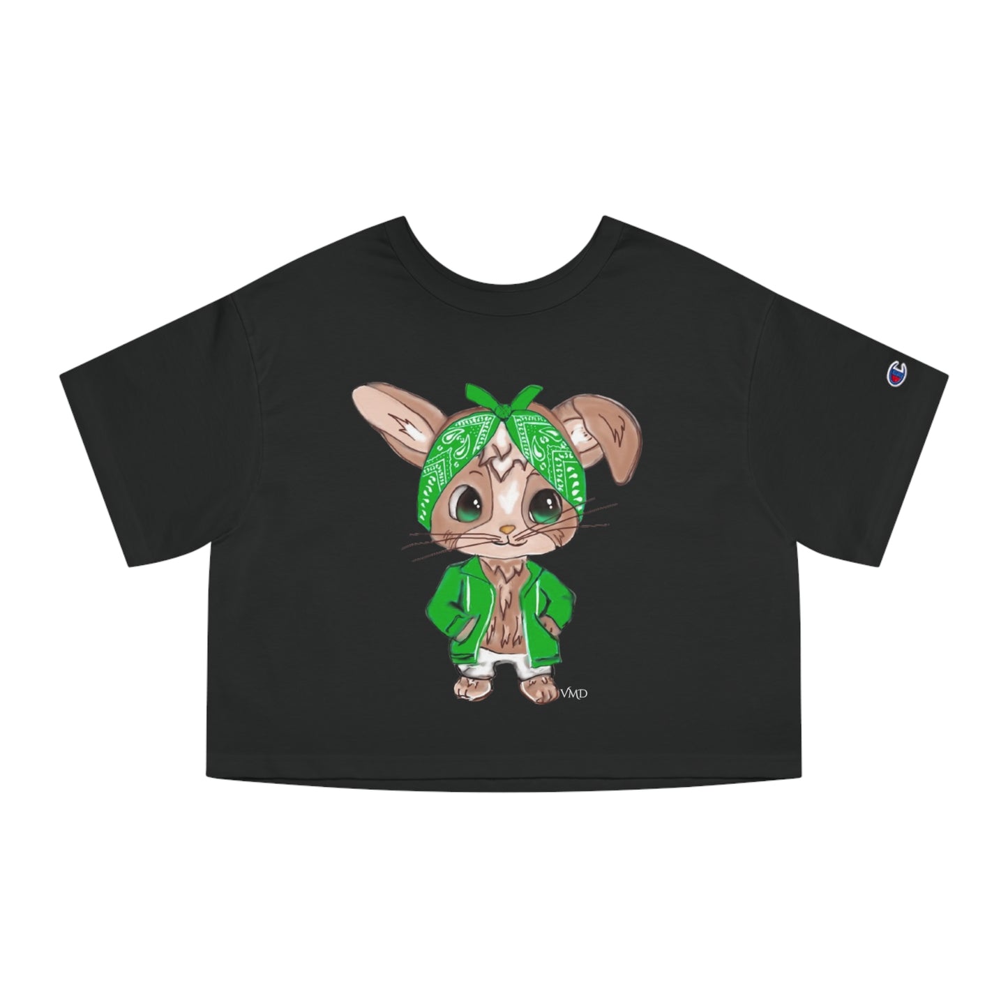 Champion Women's Cropped T-Shirt/Bandana Bunnie/Green