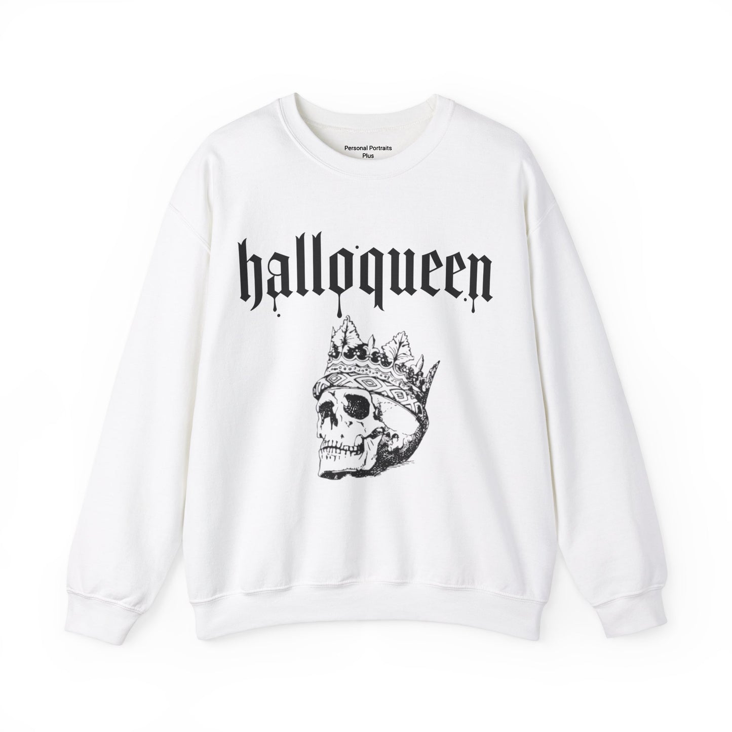 Womans Heavy Blend™ Crewneck Sweatshirt/Halloqueen/Skull