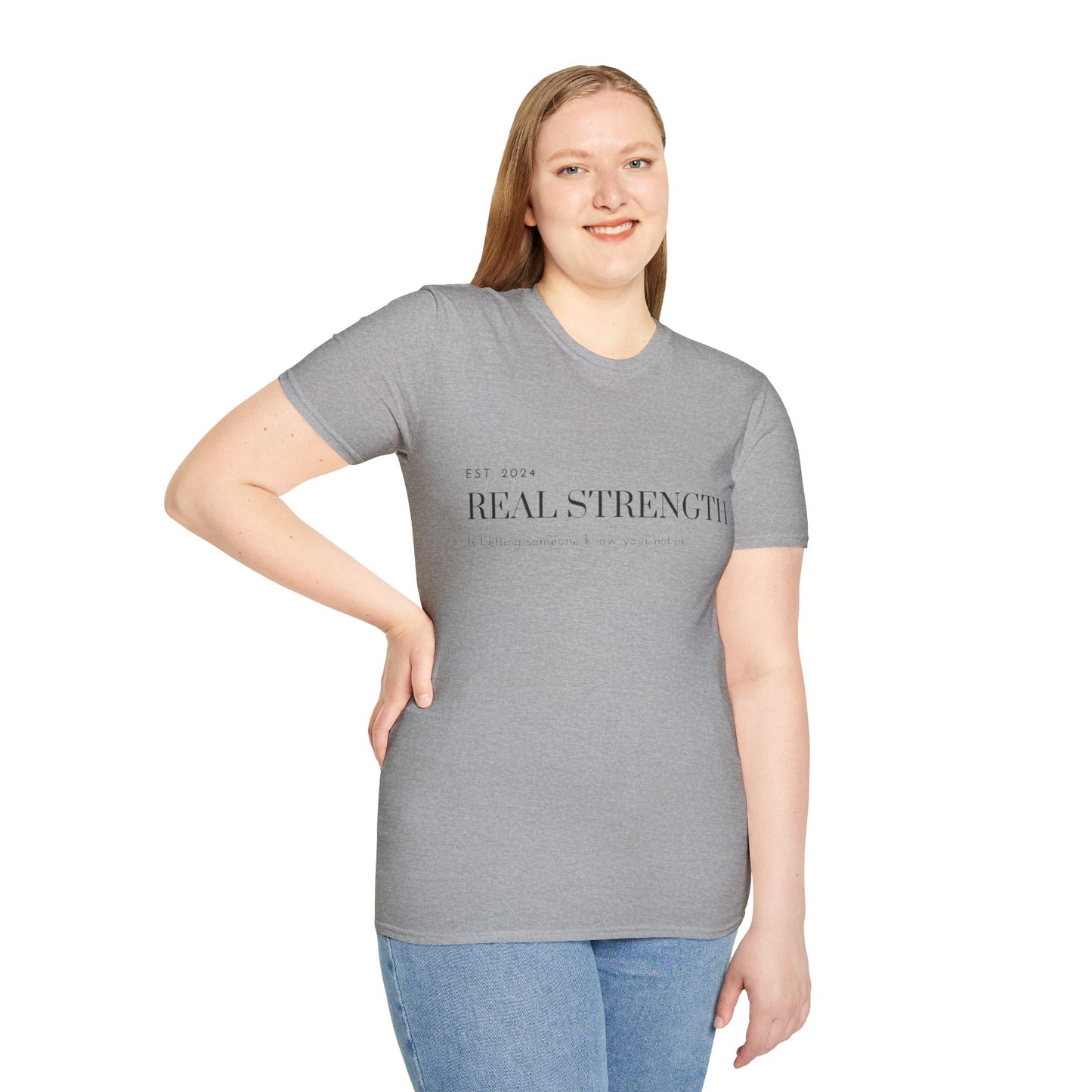 Unisex Softstyle T-Shirt/ Real strength/ Mental awareness