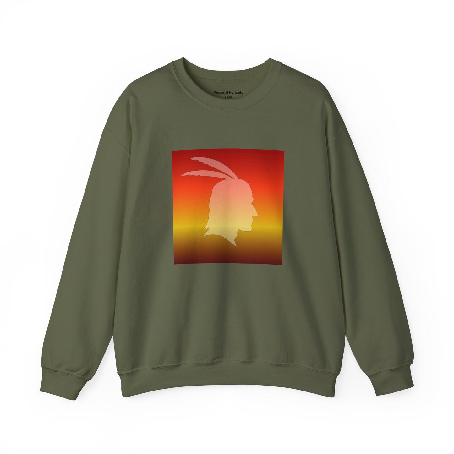 Unisex Heavy Blend™ Crewneck Sweatshirt/Native American/Fall Gradient