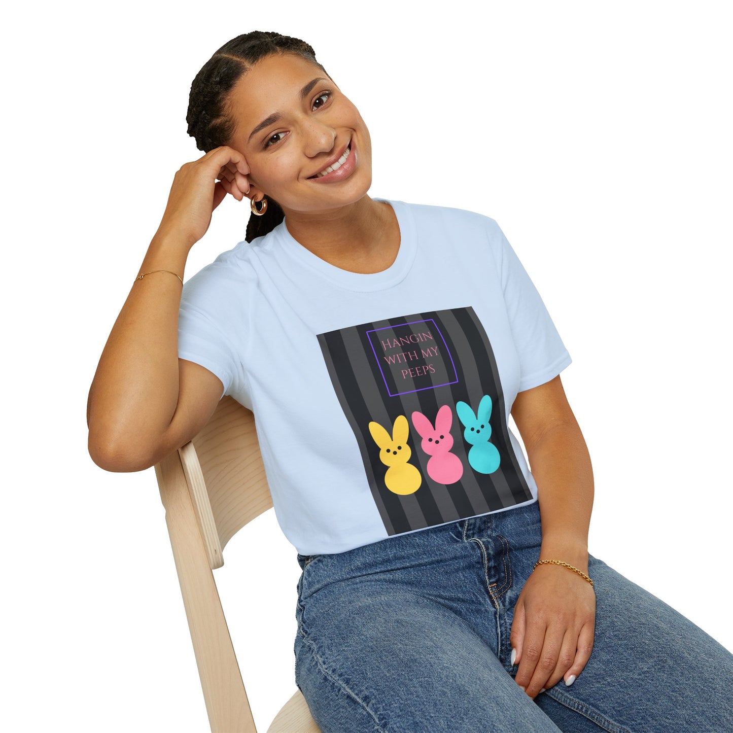 Unisex Softstyle T-Shirt/Easter/Hanging with my Peeps