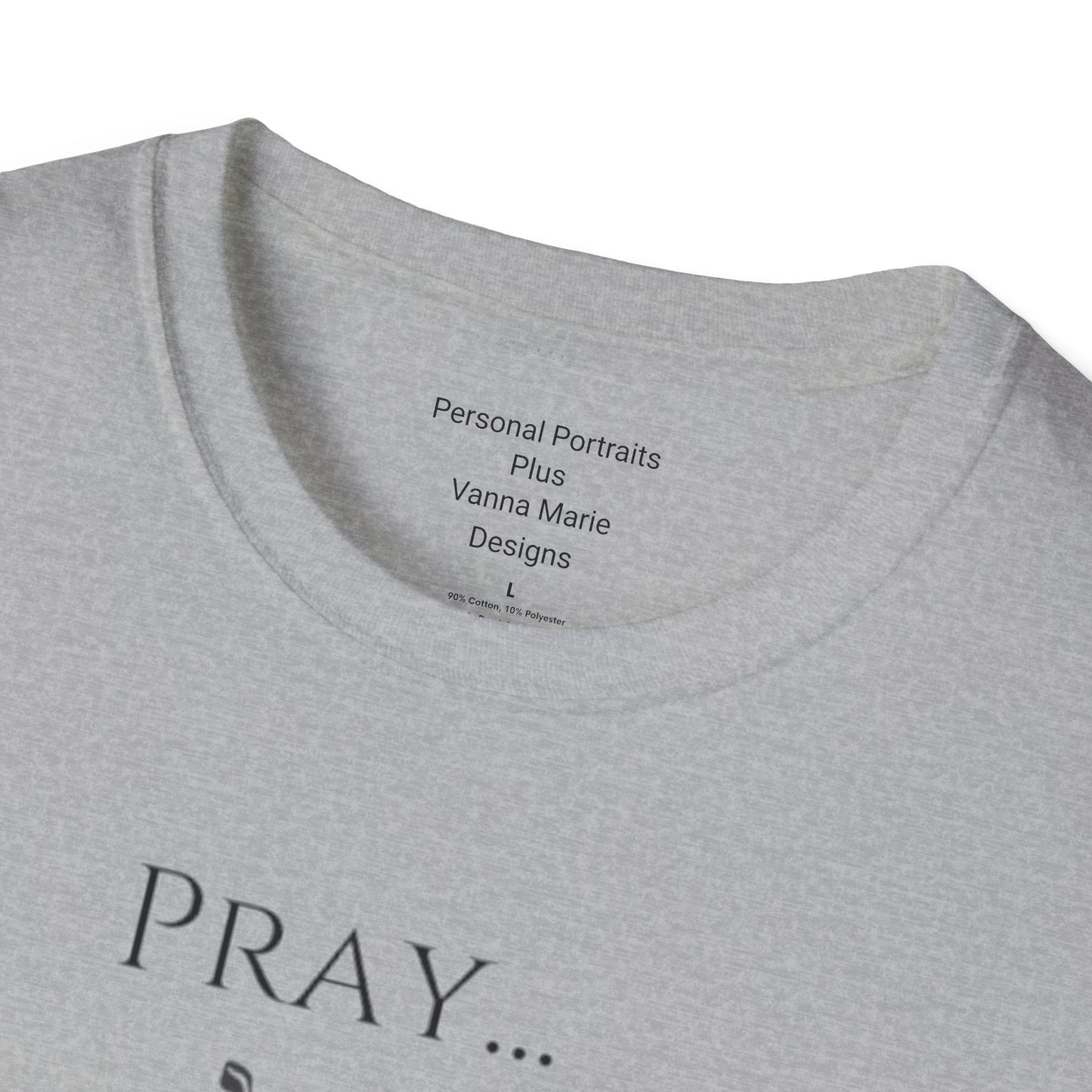 Unisex Softstyle T-Shirt/ Pray It heals/ Skeleton Hands