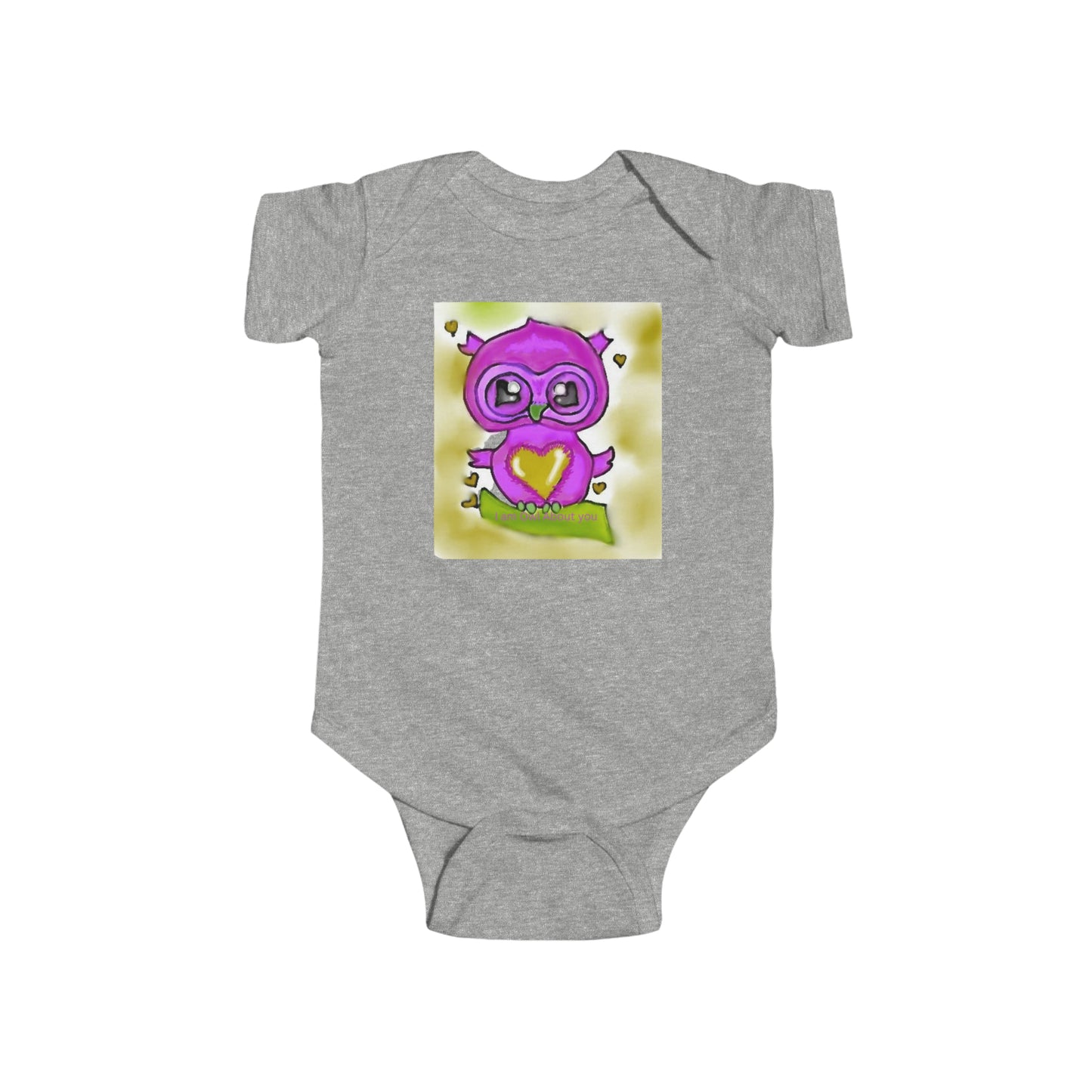 Infant Fine Jersey Bodysuit/I am Owl about you/Valentines Day