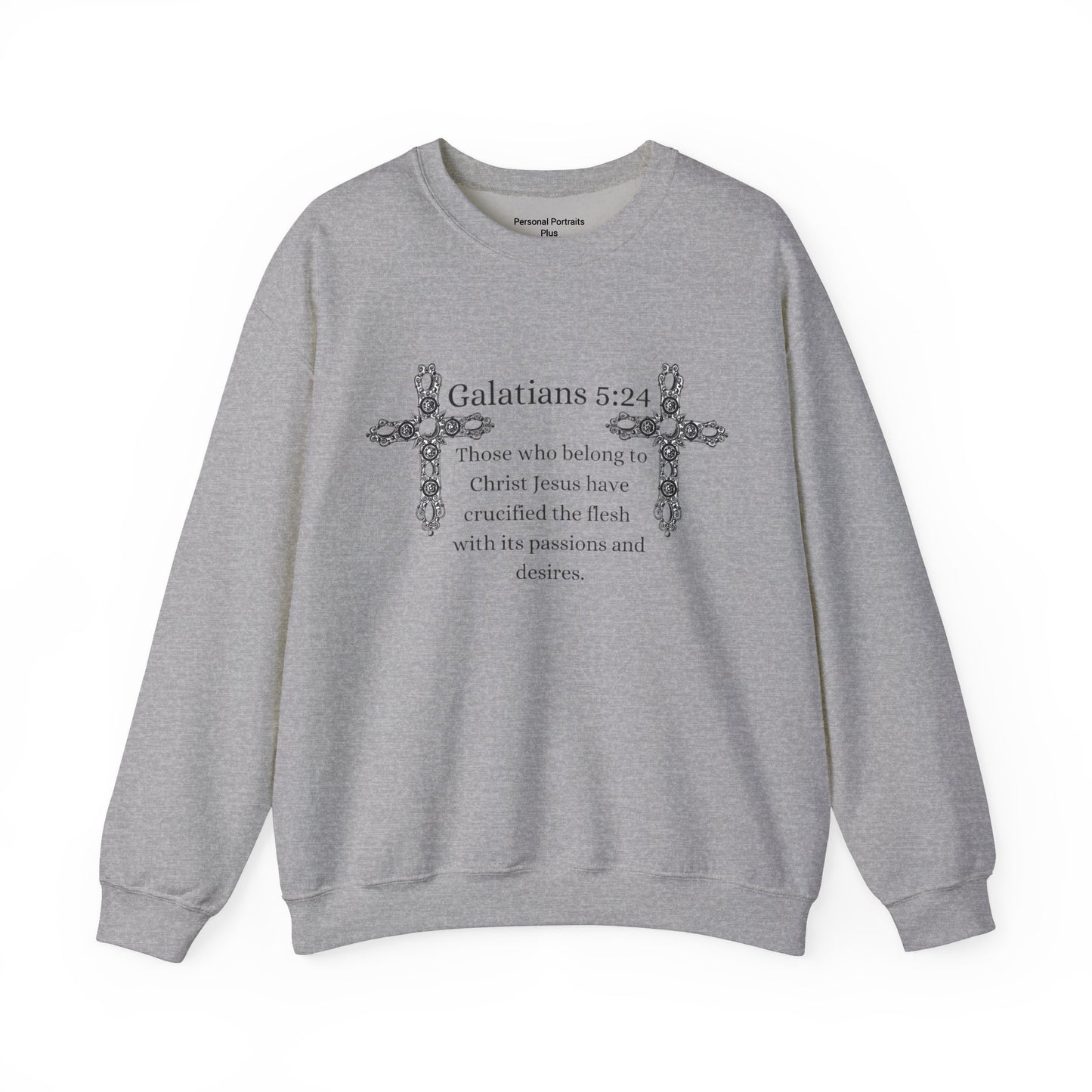 Unisex Heavy Blend™ Crewneck Sweatshirt/Galatians 5:24