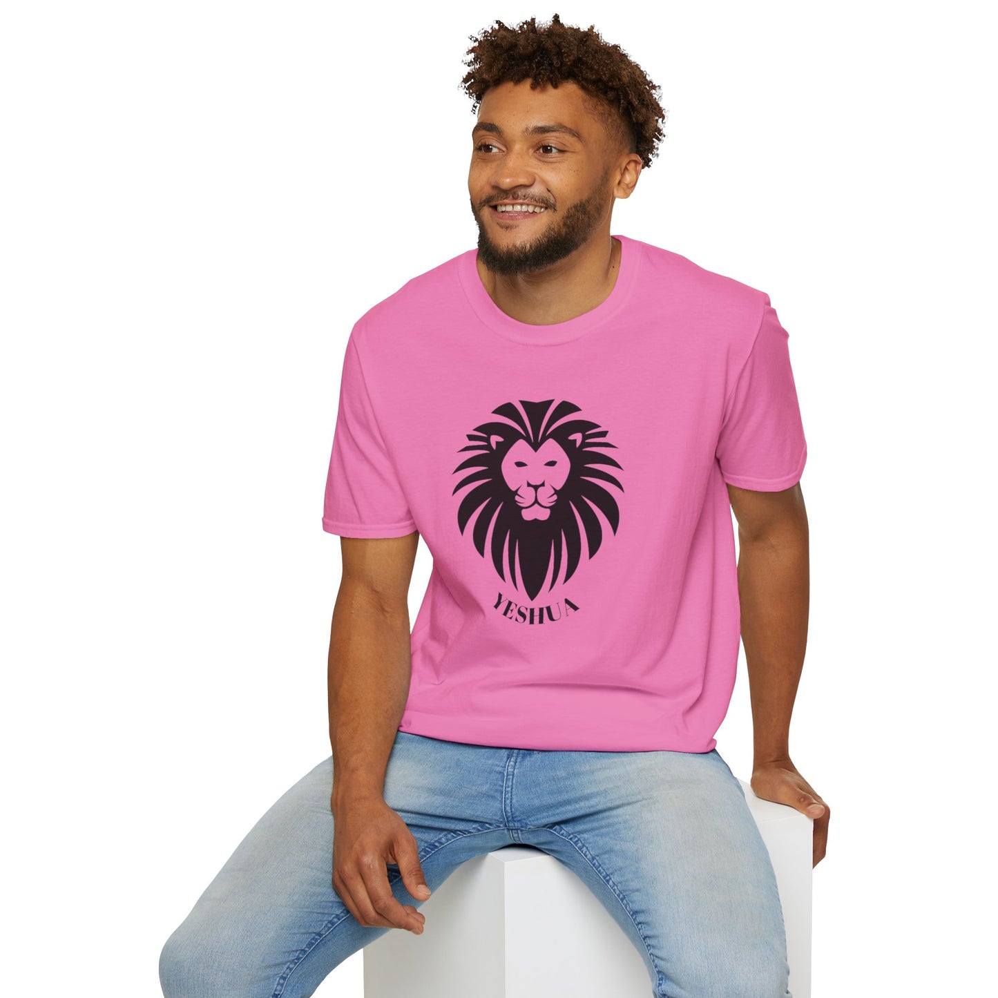 Unisex Softstyle T-Shirt/Yeshua Lion/Black