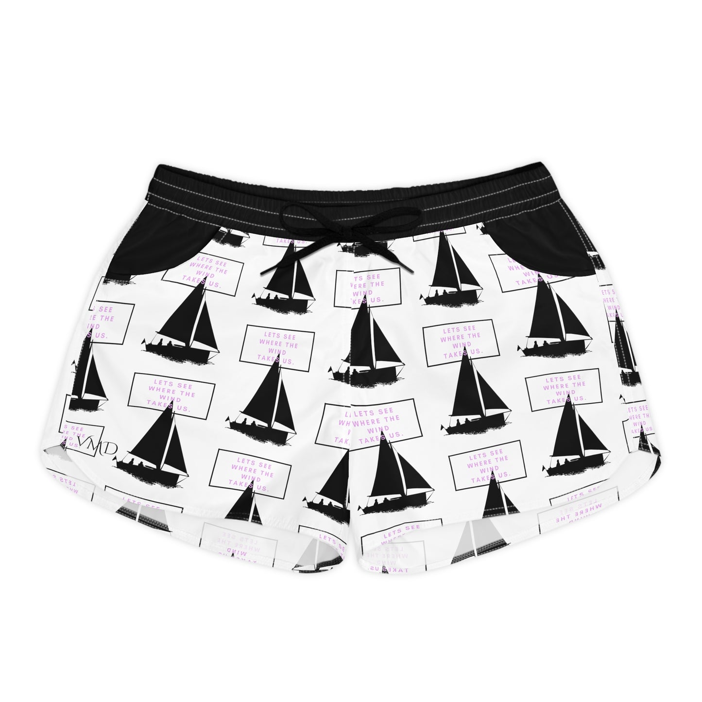 Women's Casual Shorts (AOP)/ Let's see where the wind takes us.