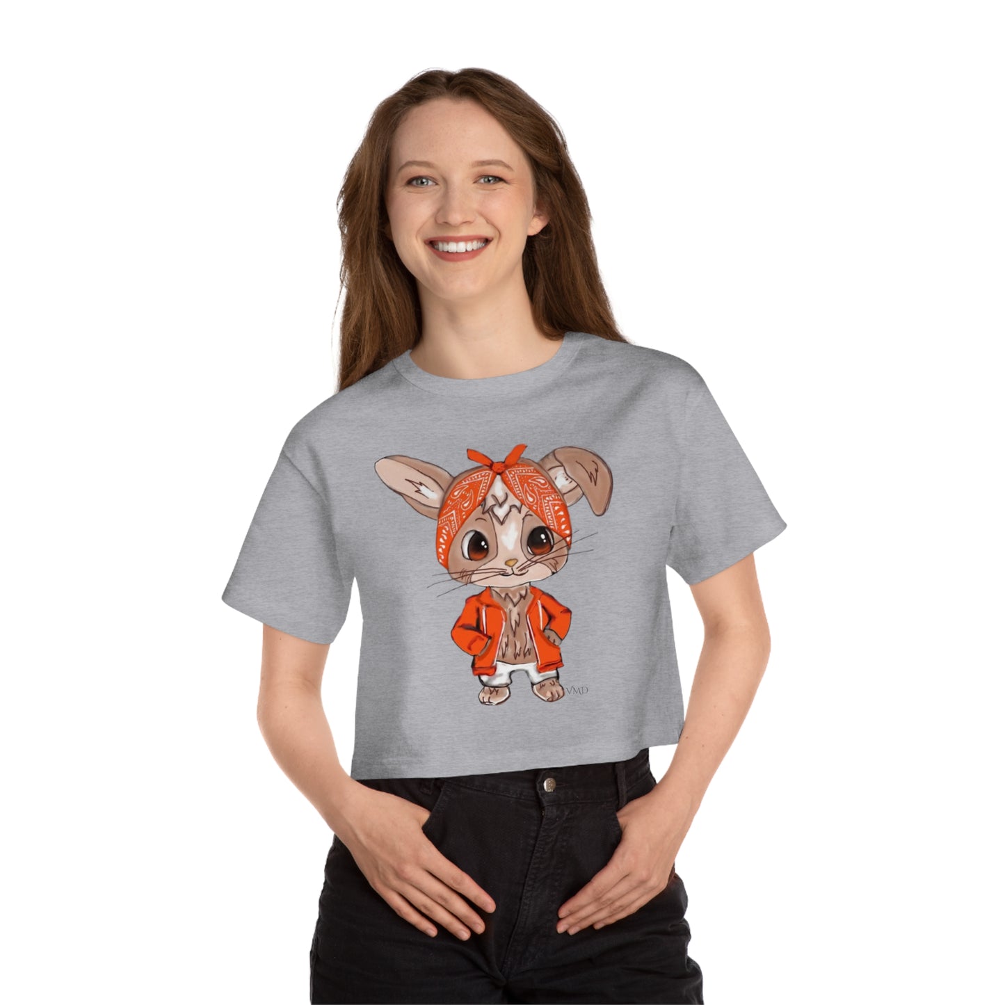 Champion Women's Cropped T-Shirt/Bandana Bunnie/Orange