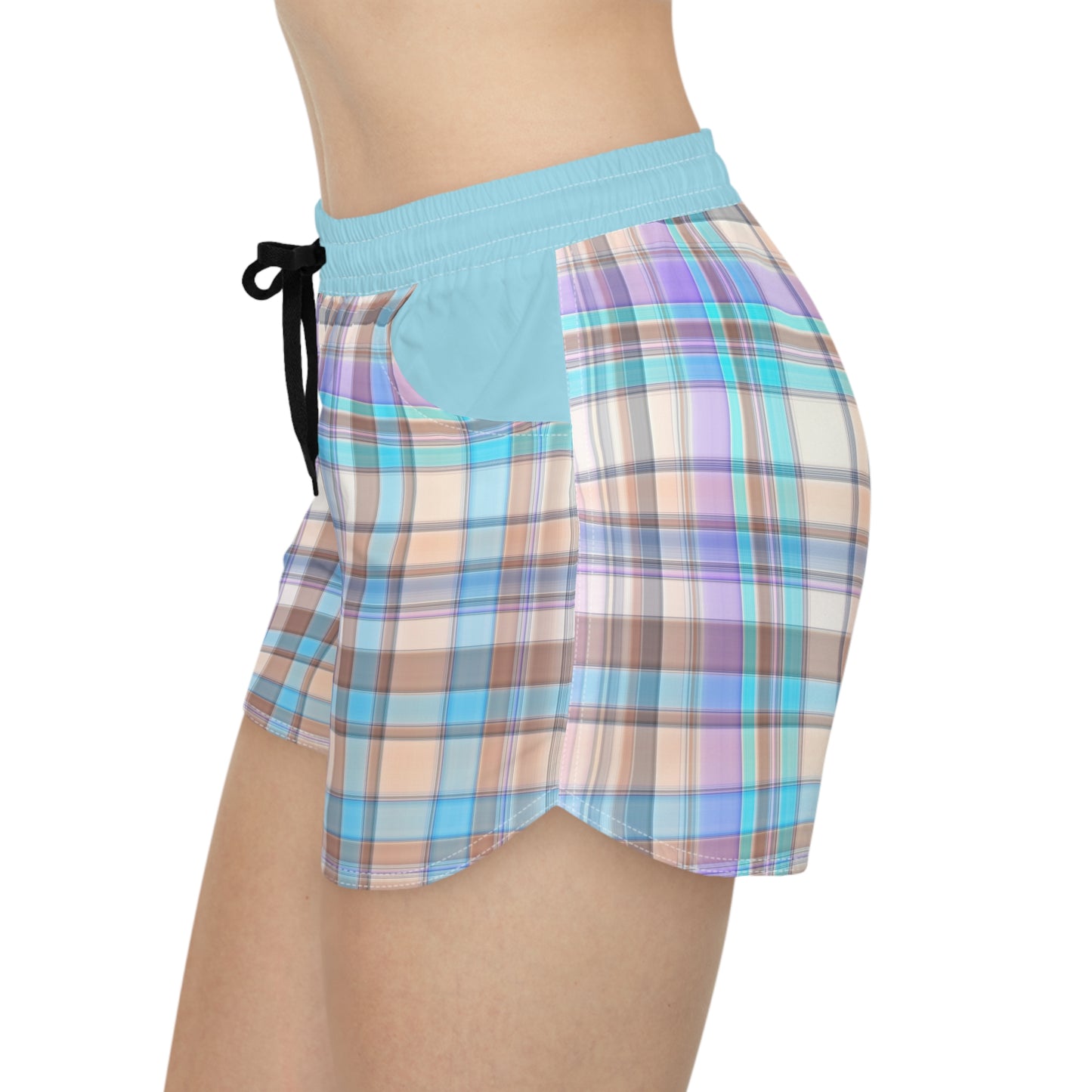 Women's Casual Shorts (AOP)/Pastel Plaid