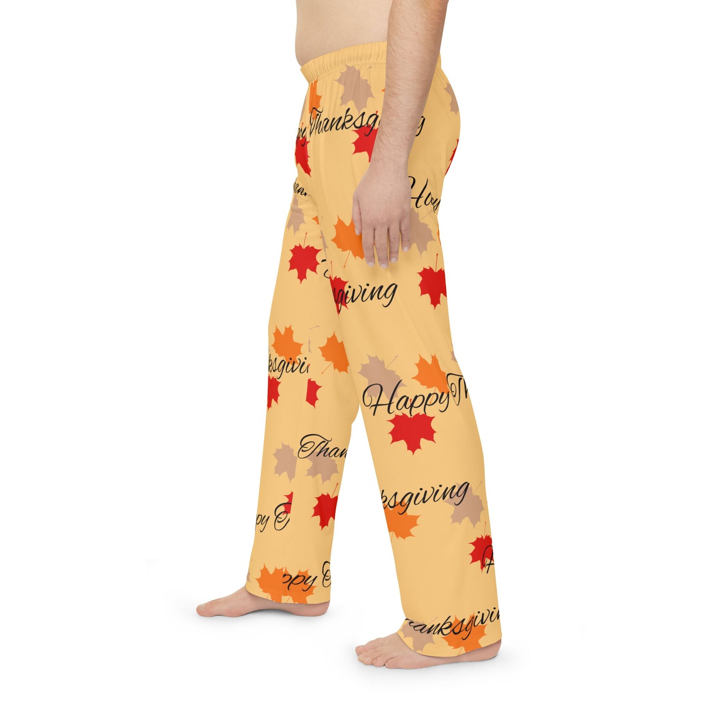 Men's Pajama Pants (AOP)/ Holiday/Happy Thanksgiving/ Fall Leaves