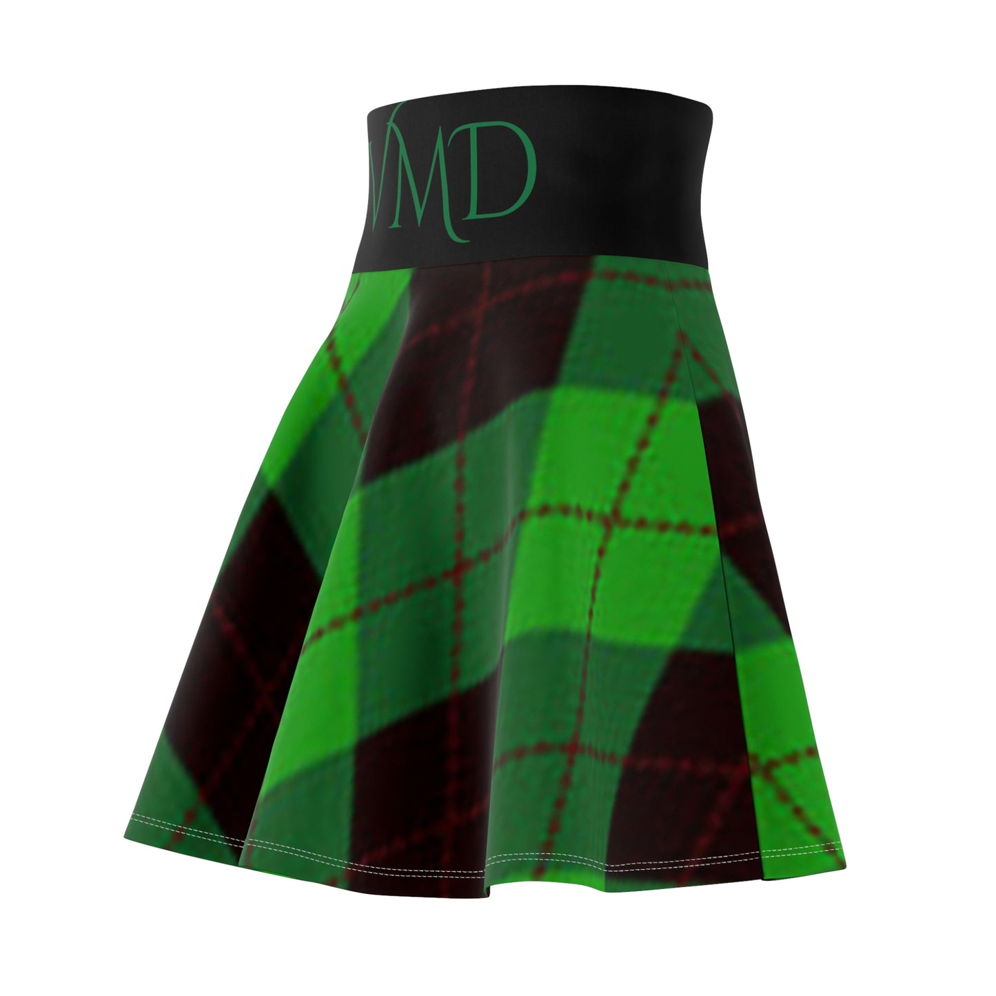 Women's Skirt (AOP)/Green plaid