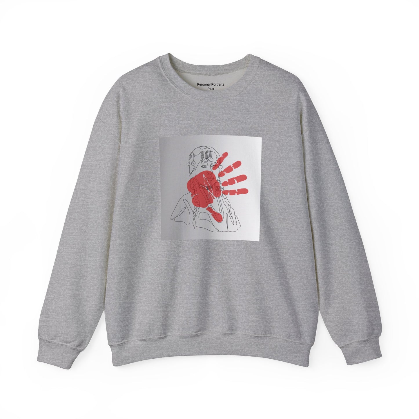 Unisex Heavy Blend™ Crewneck Sweatshirt/Native American/Hand Print/ Spreading Awareness for Indigenous Women