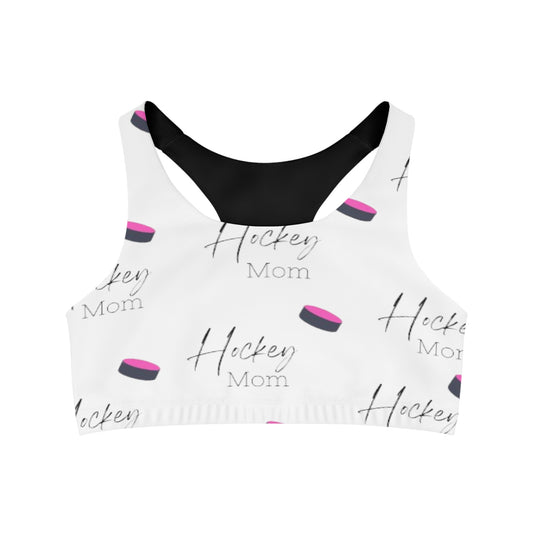 Seamless Sports Bra (AOP)/Hockey Mom